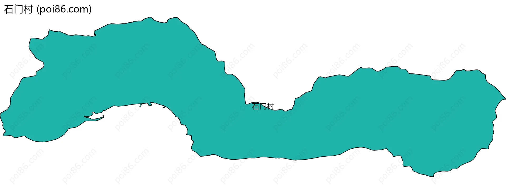 石门村边界地图