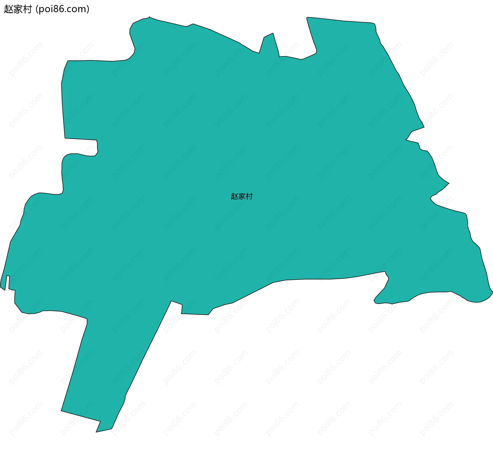 赵家村边界地图