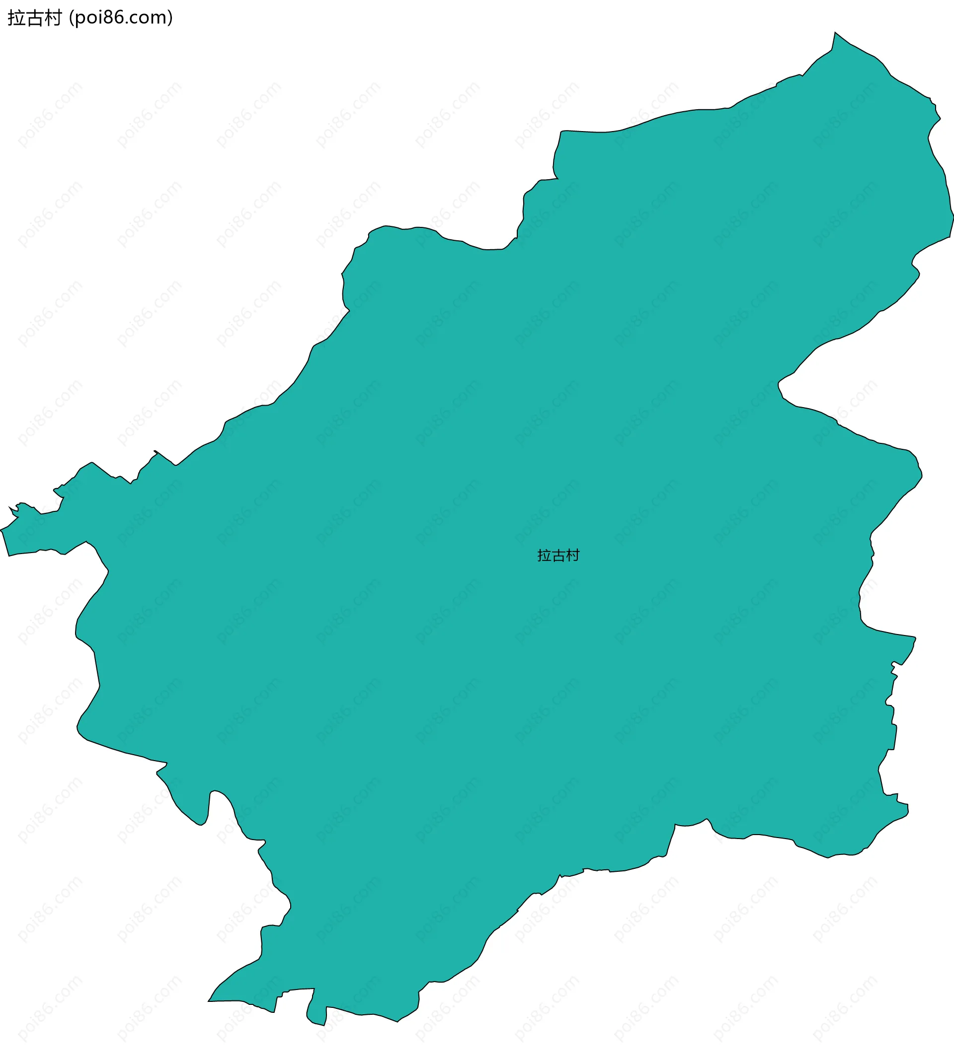 拉古村边界地图