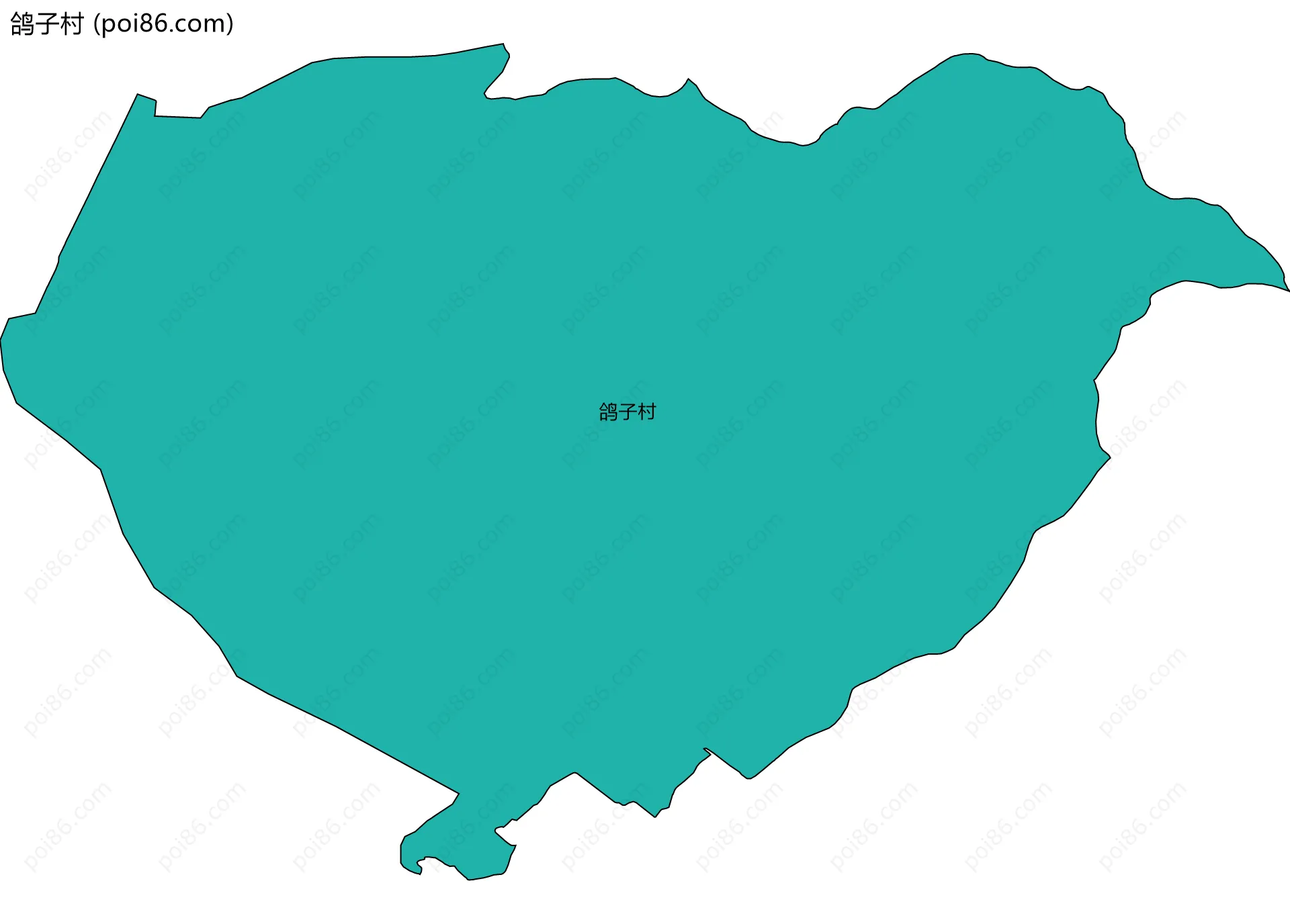 鸽子村边界地图