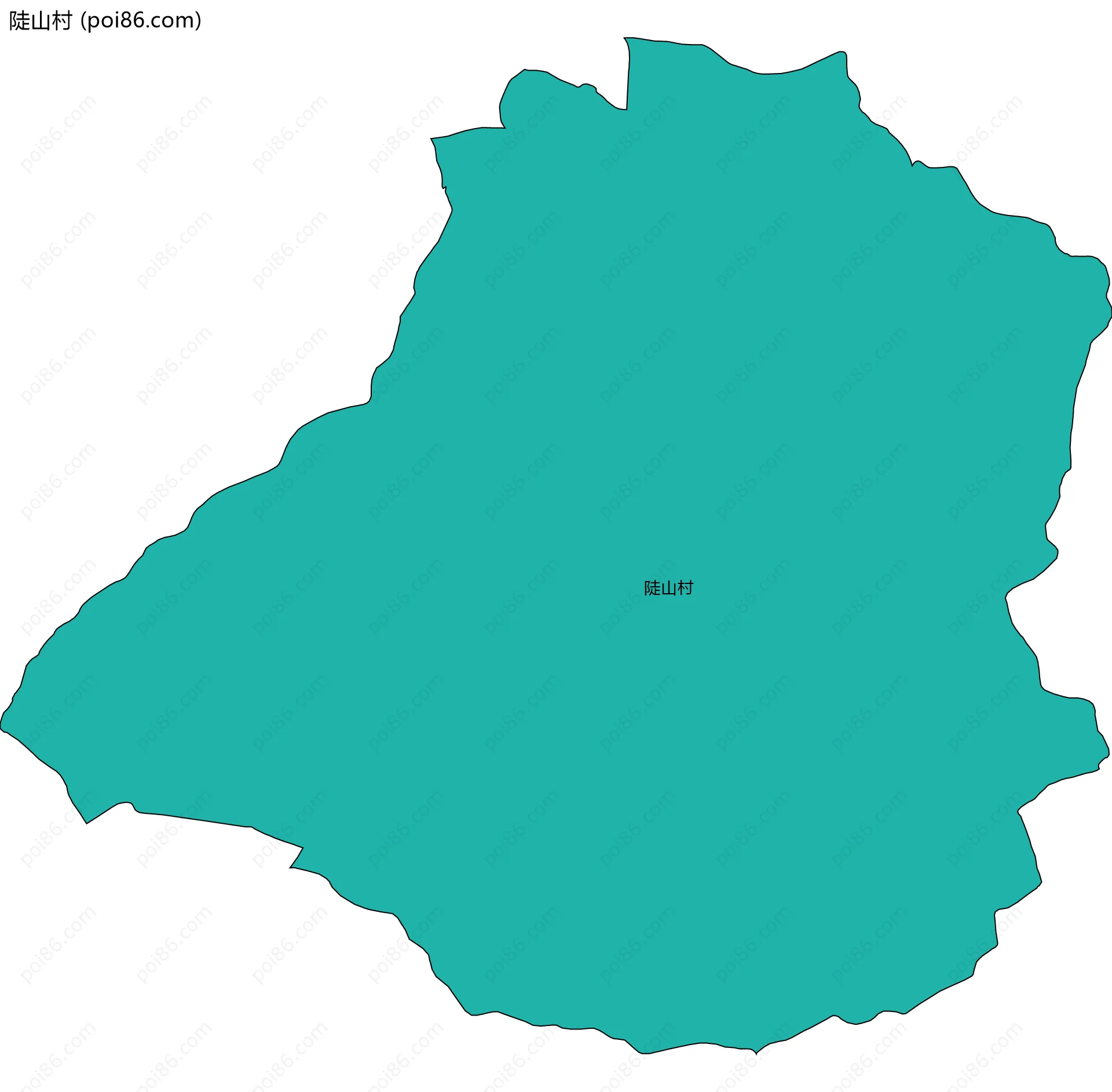 陡山村边界地图