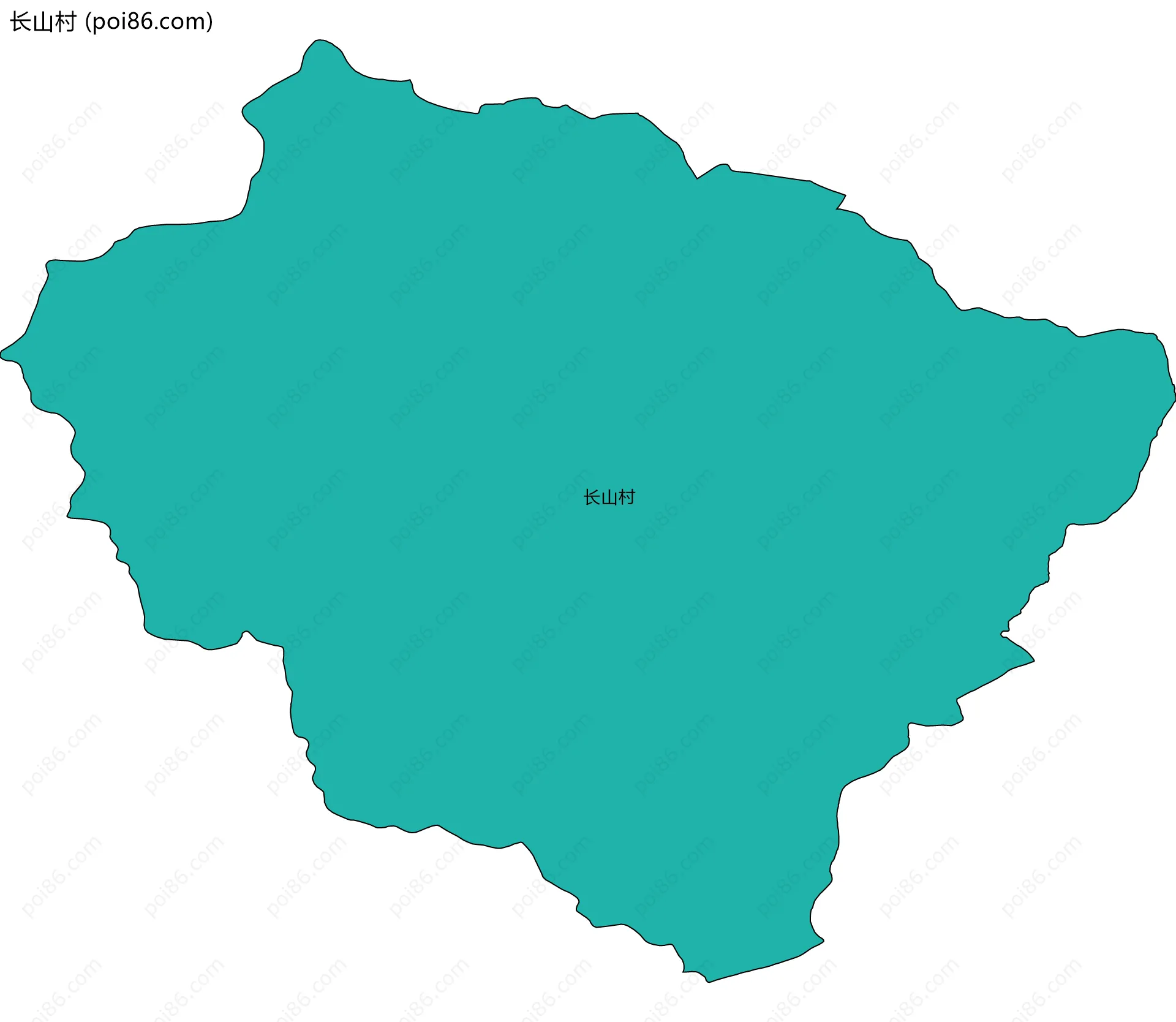 长山村边界地图