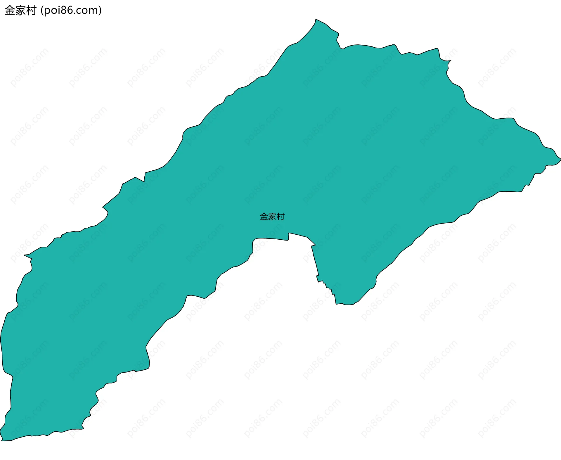 金家村边界地图