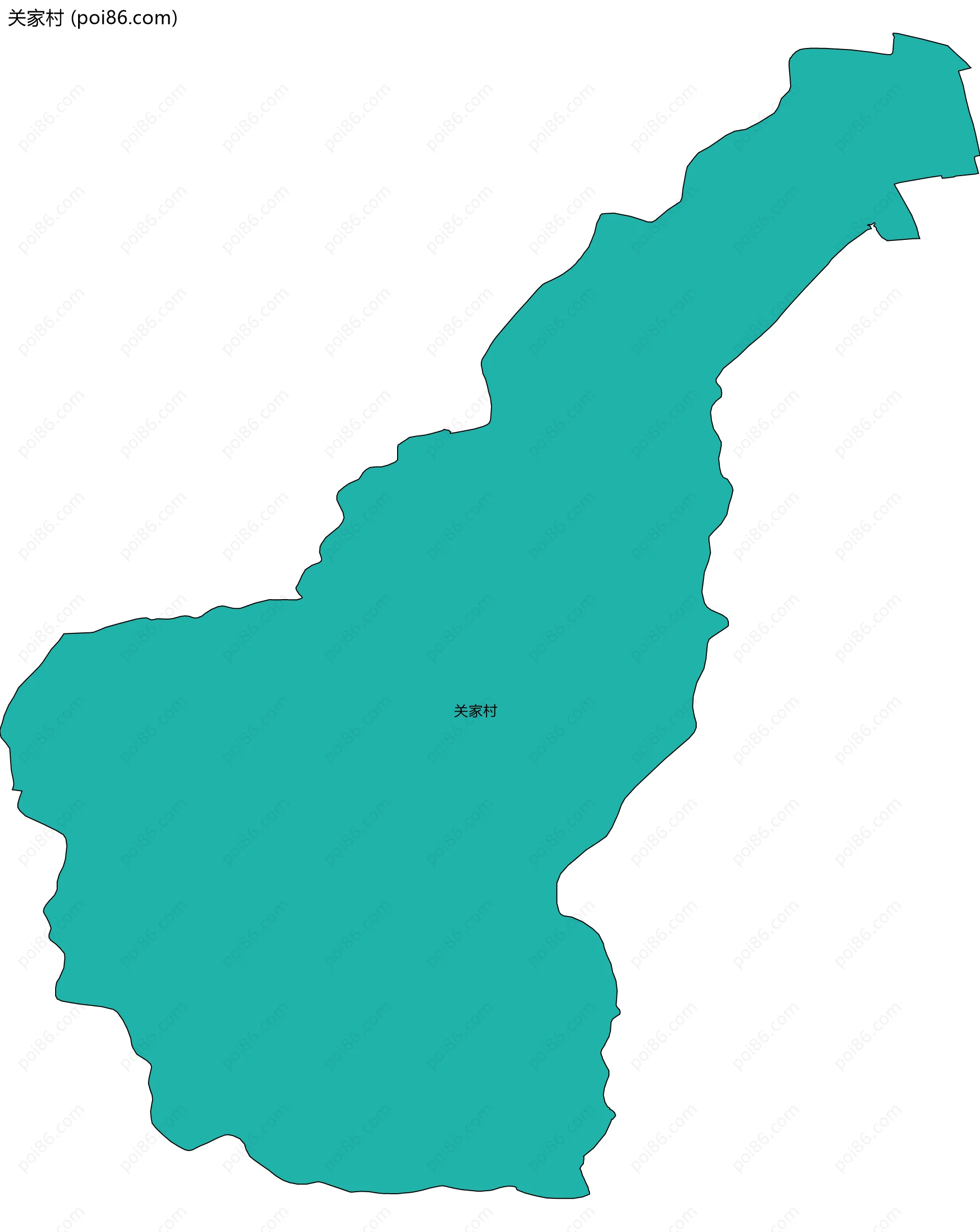 关家村边界地图