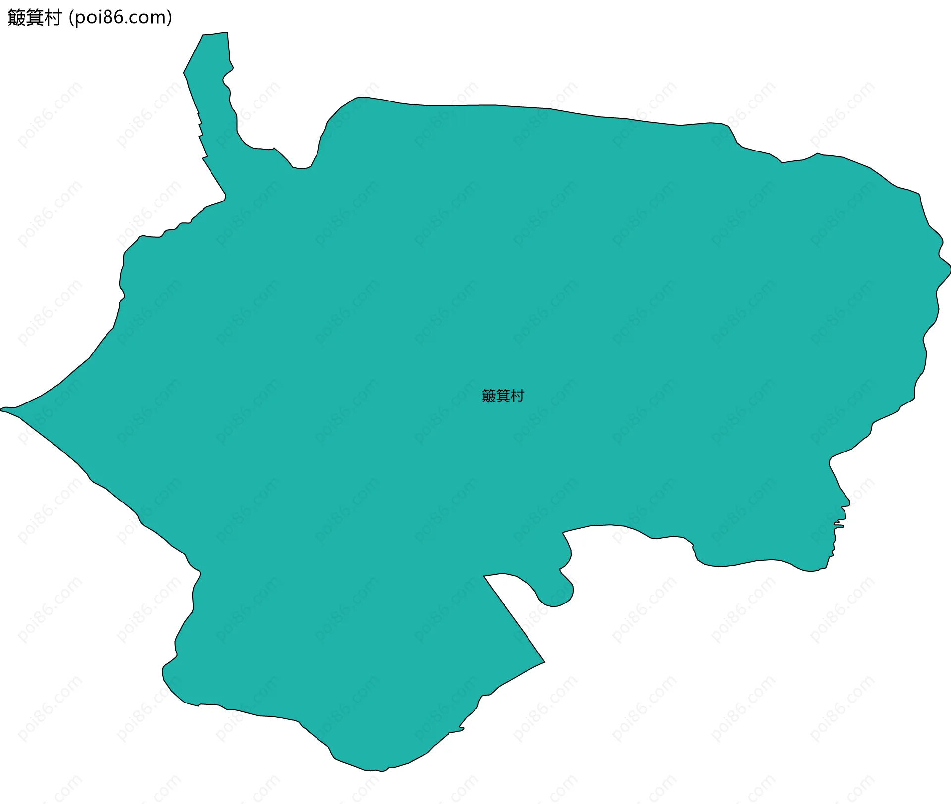 簸箕村边界地图