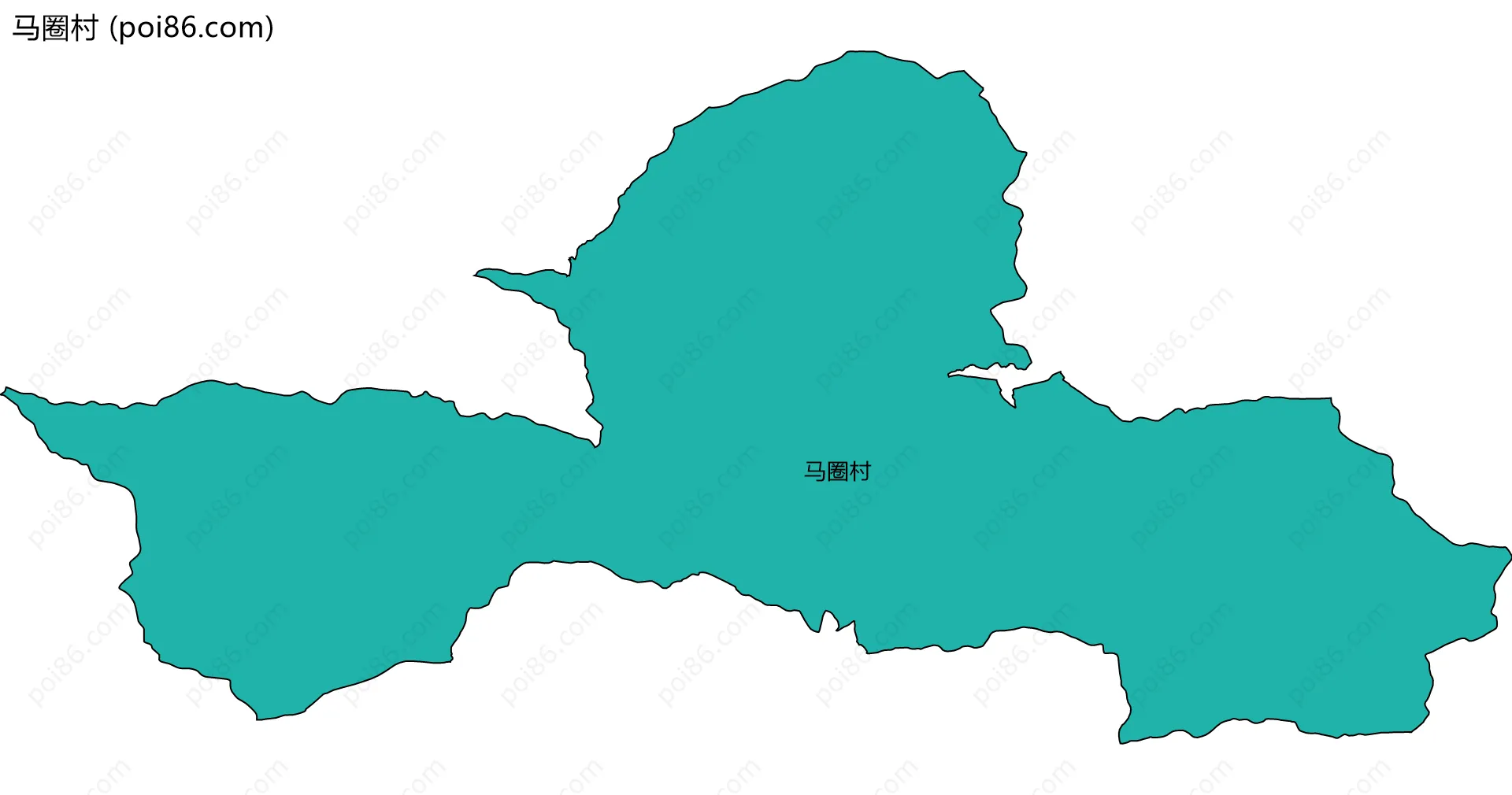 马圈村边界地图