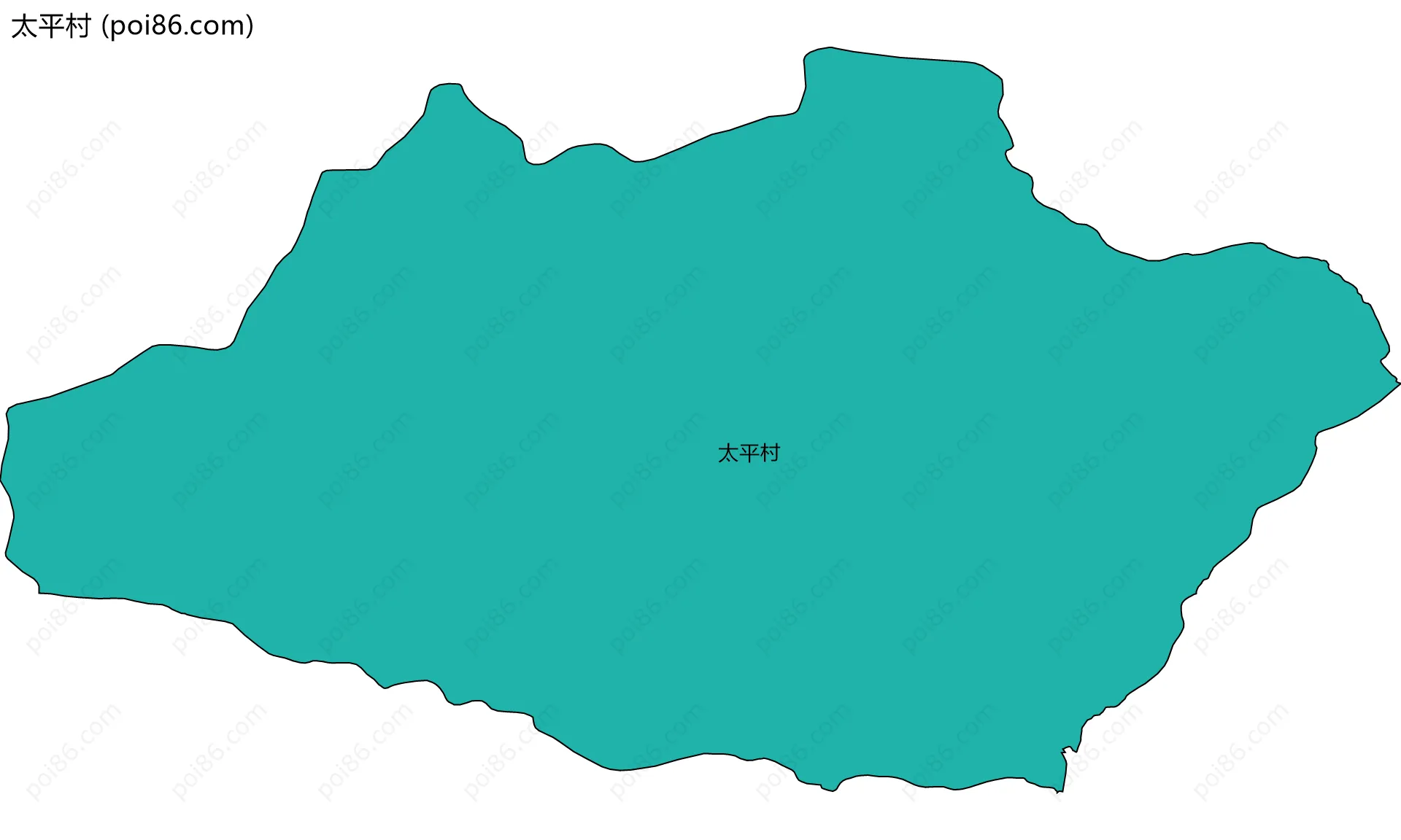 太平村边界地图