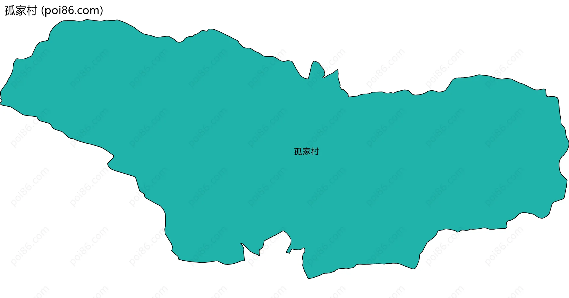 孤家村边界地图