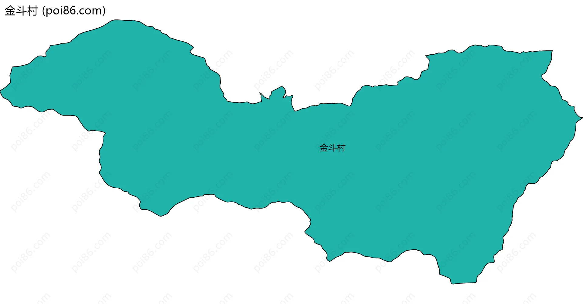 金斗村边界地图