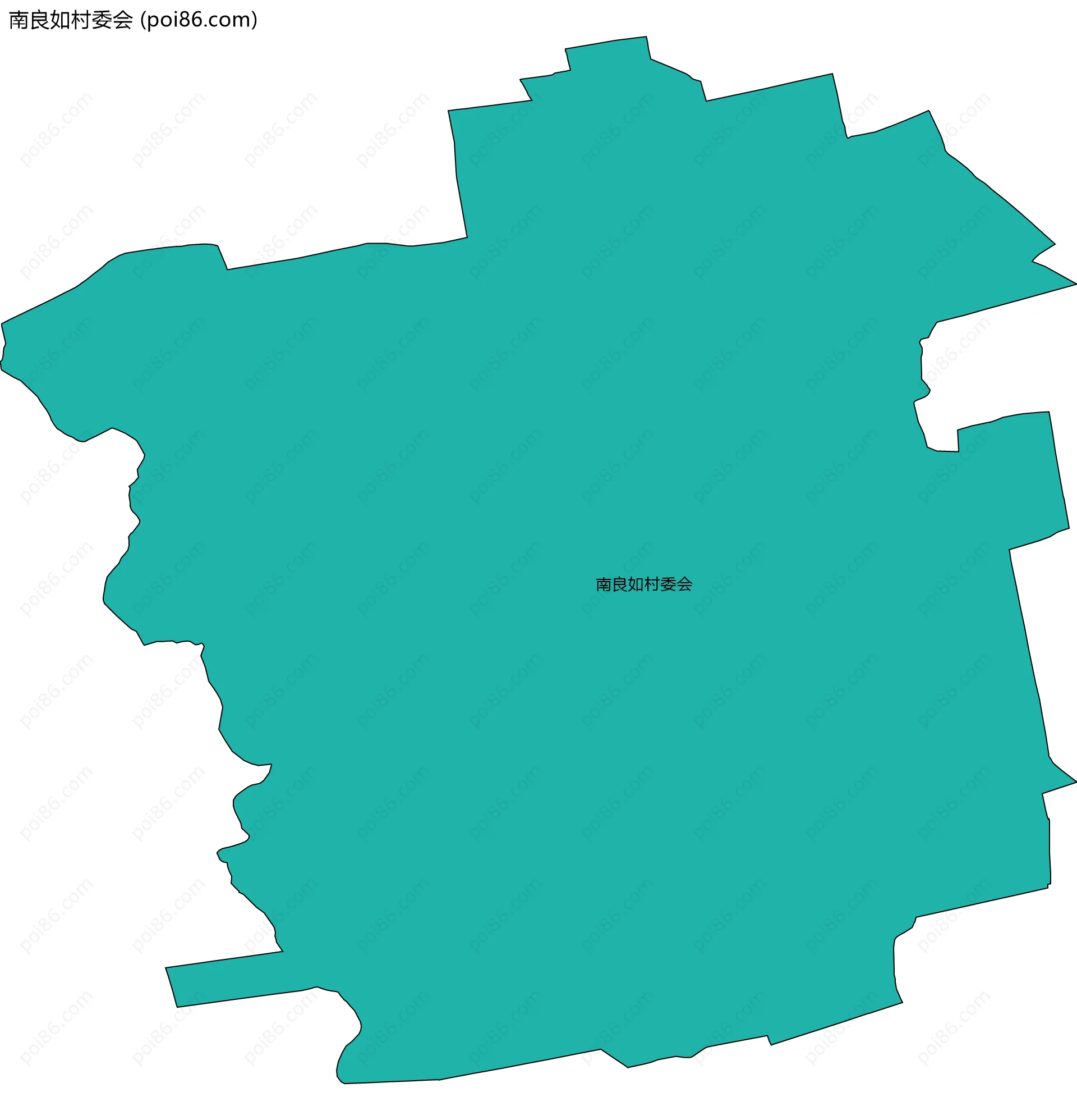 南良如村委会边界地图