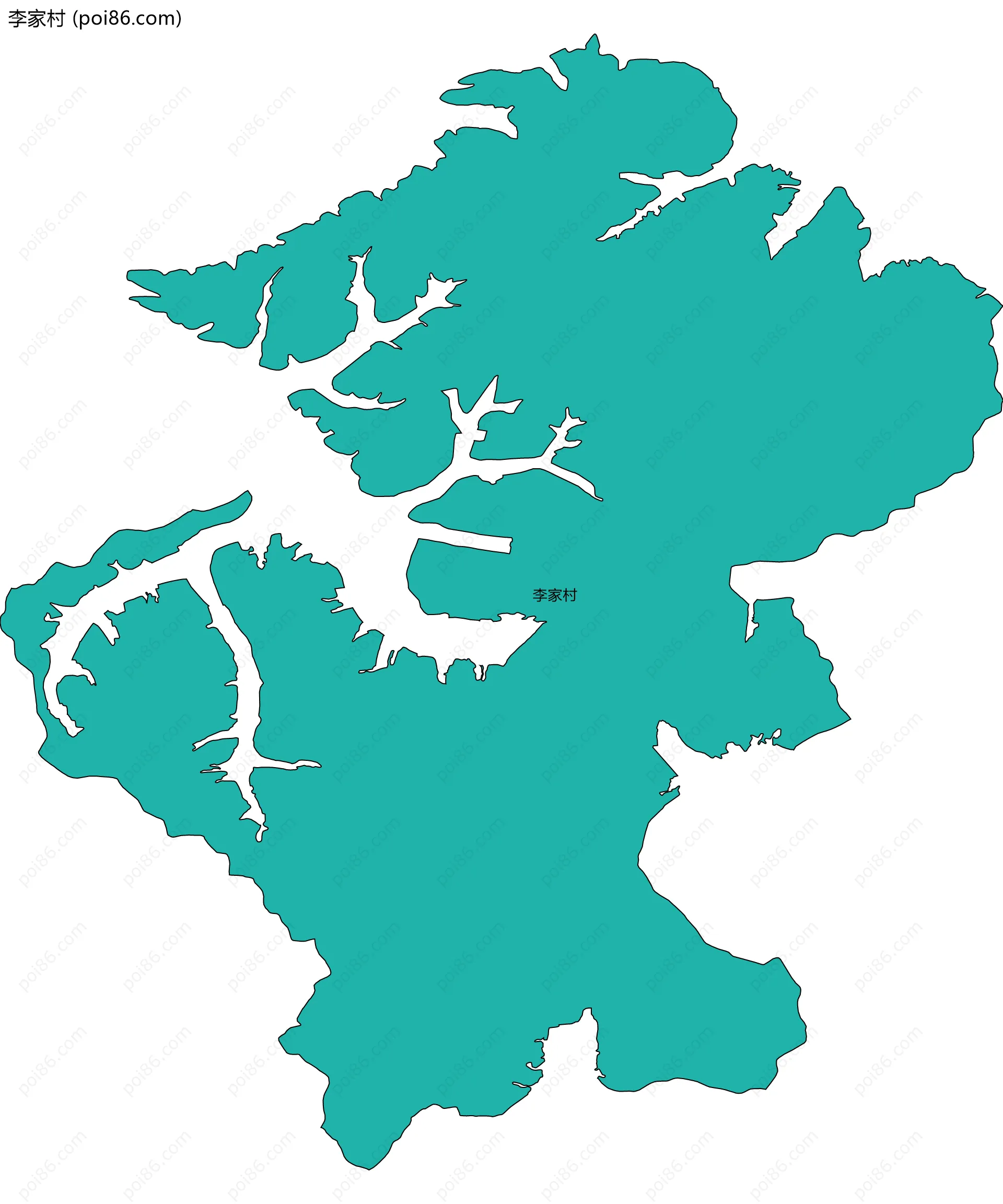 李家村边界地图