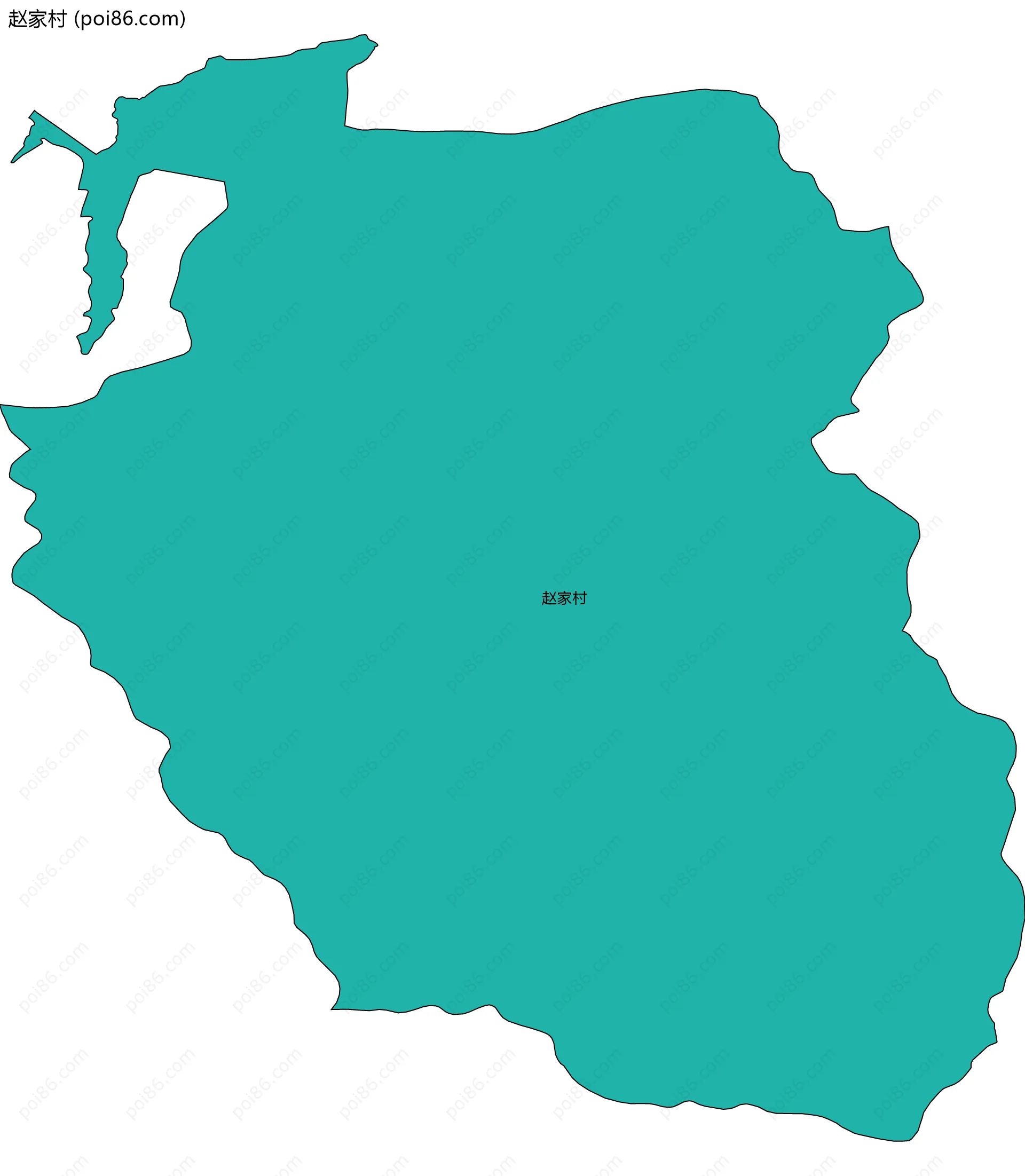 赵家村边界地图