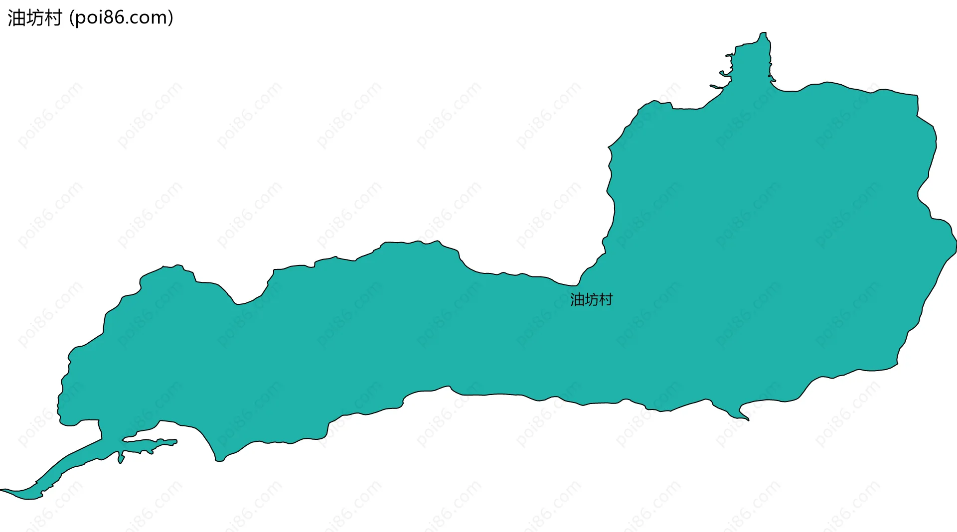 油坊村边界地图