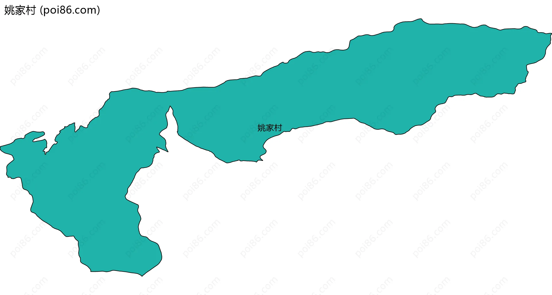 姚家村边界地图