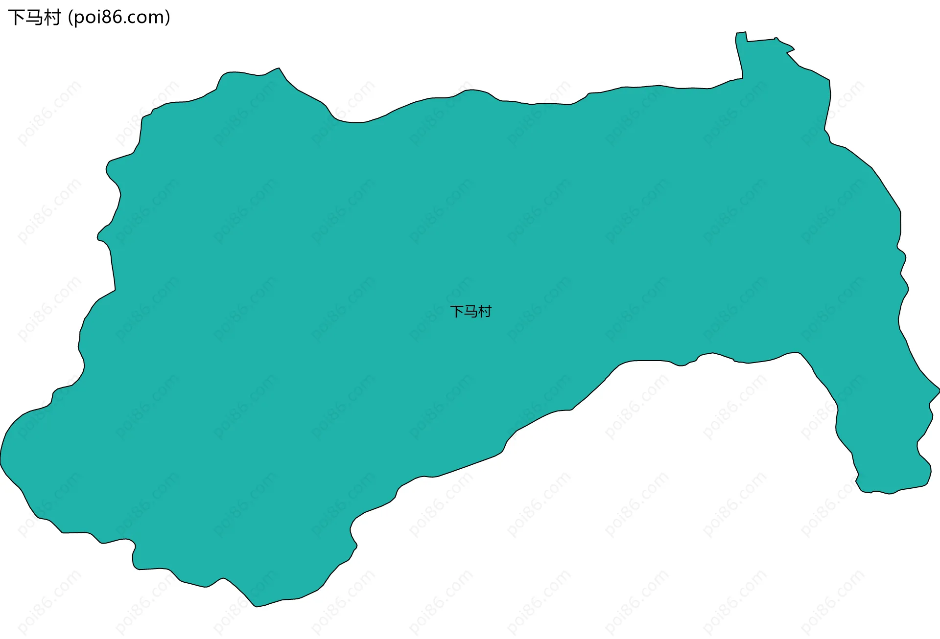 下马村边界地图