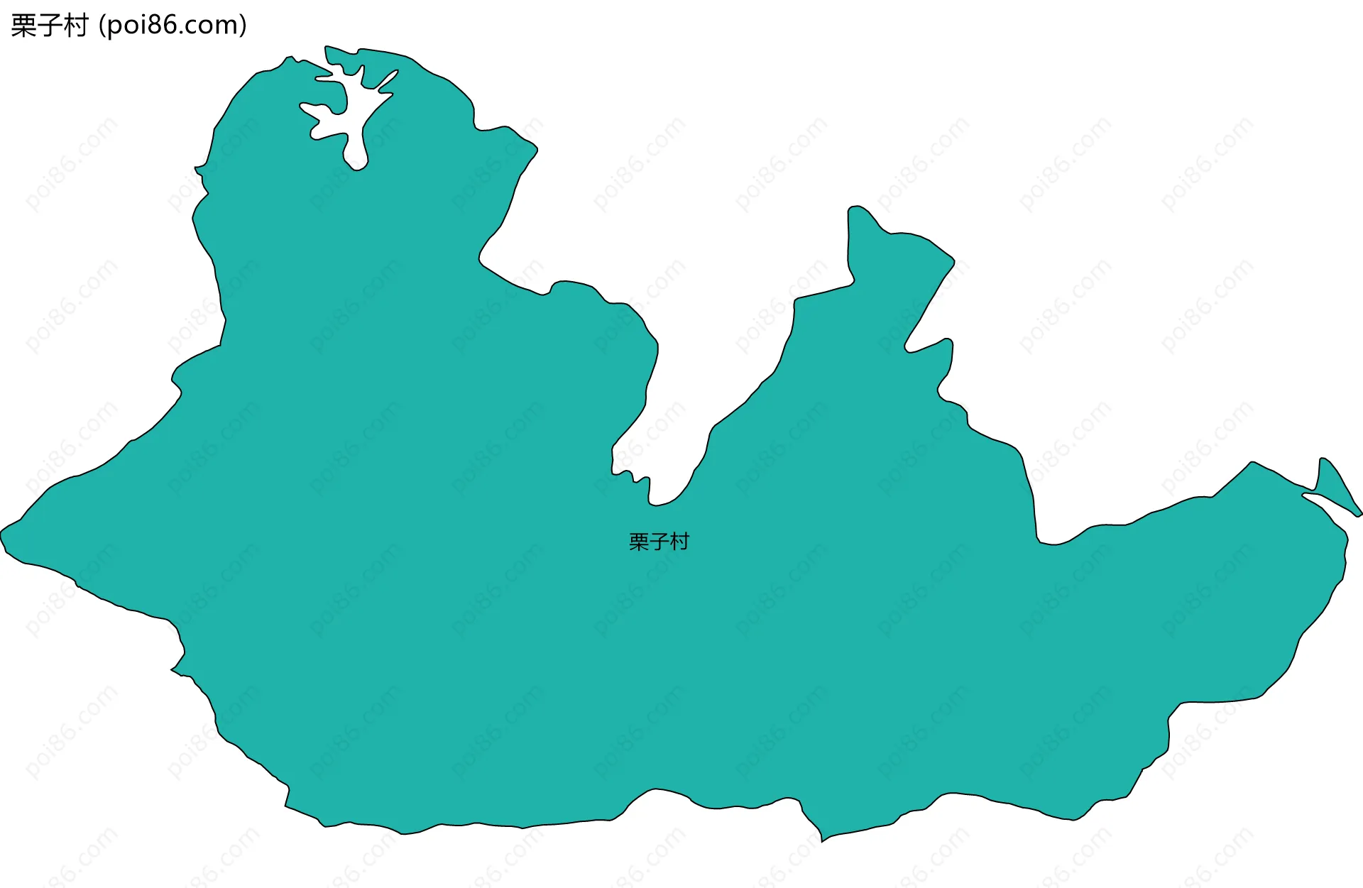 栗子村边界地图