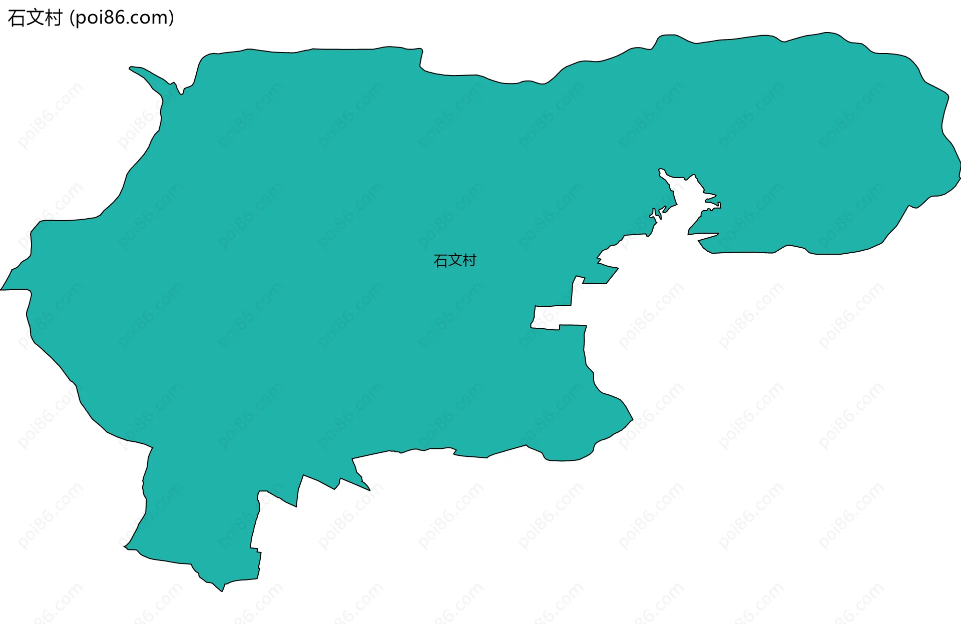 石文村边界地图