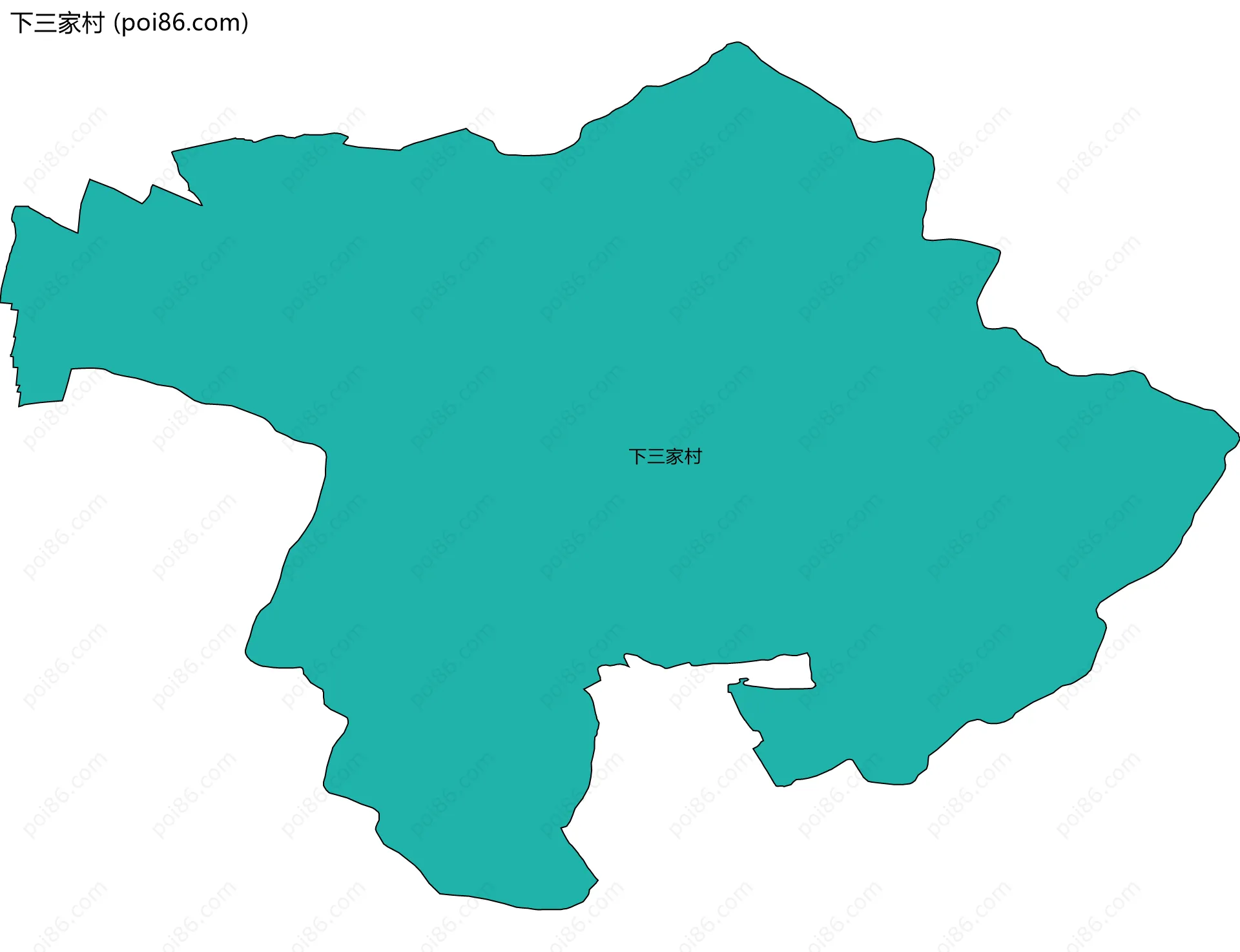 下三家村边界地图