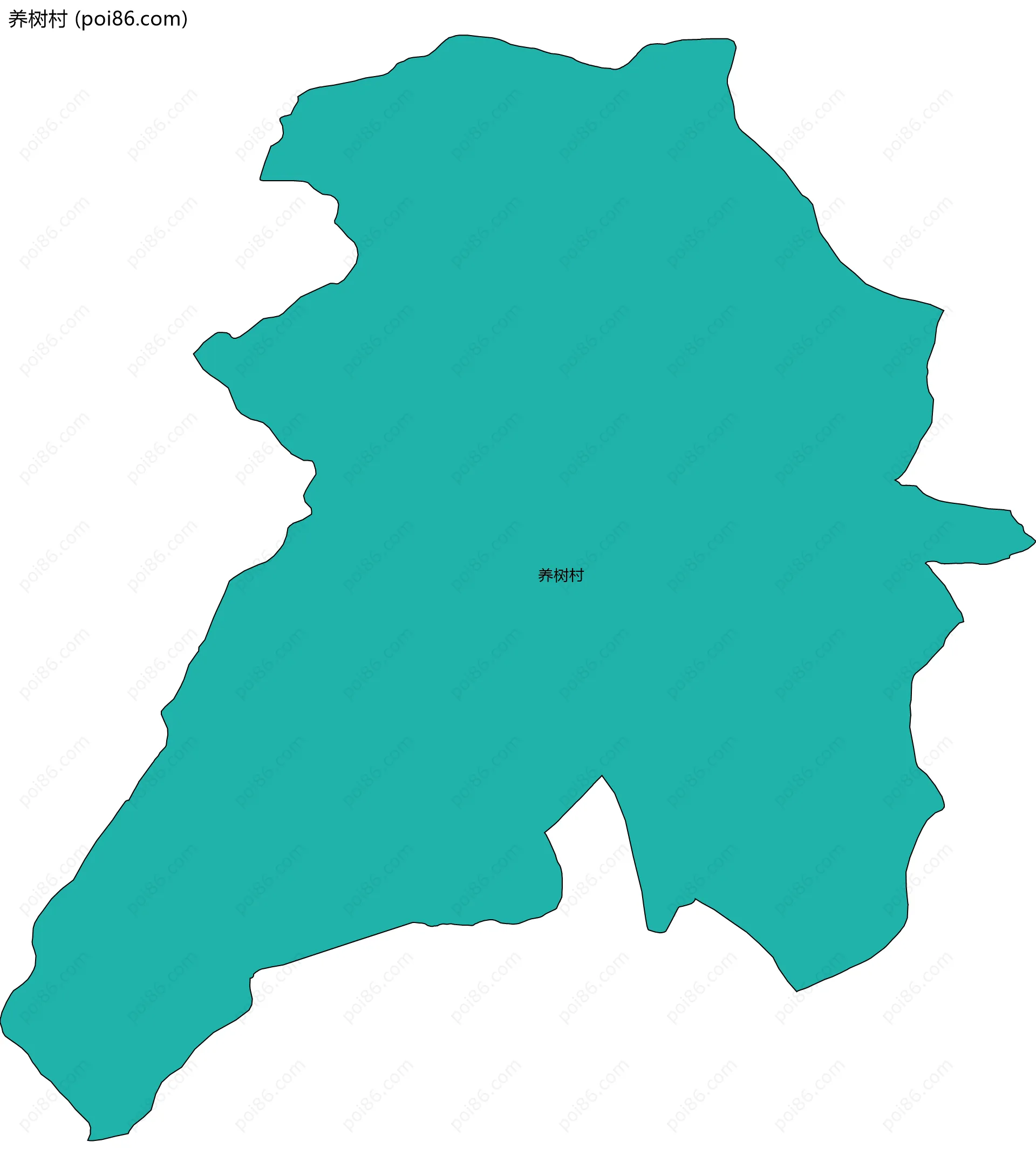 养树村边界地图