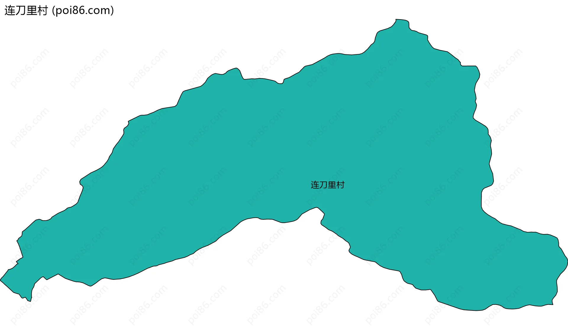 连刀里村边界地图