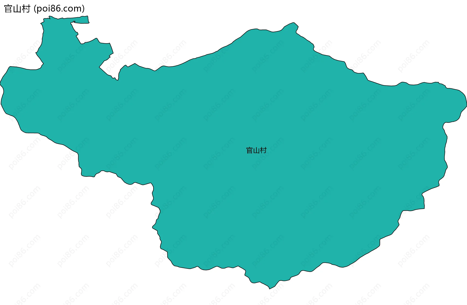 官山村边界地图