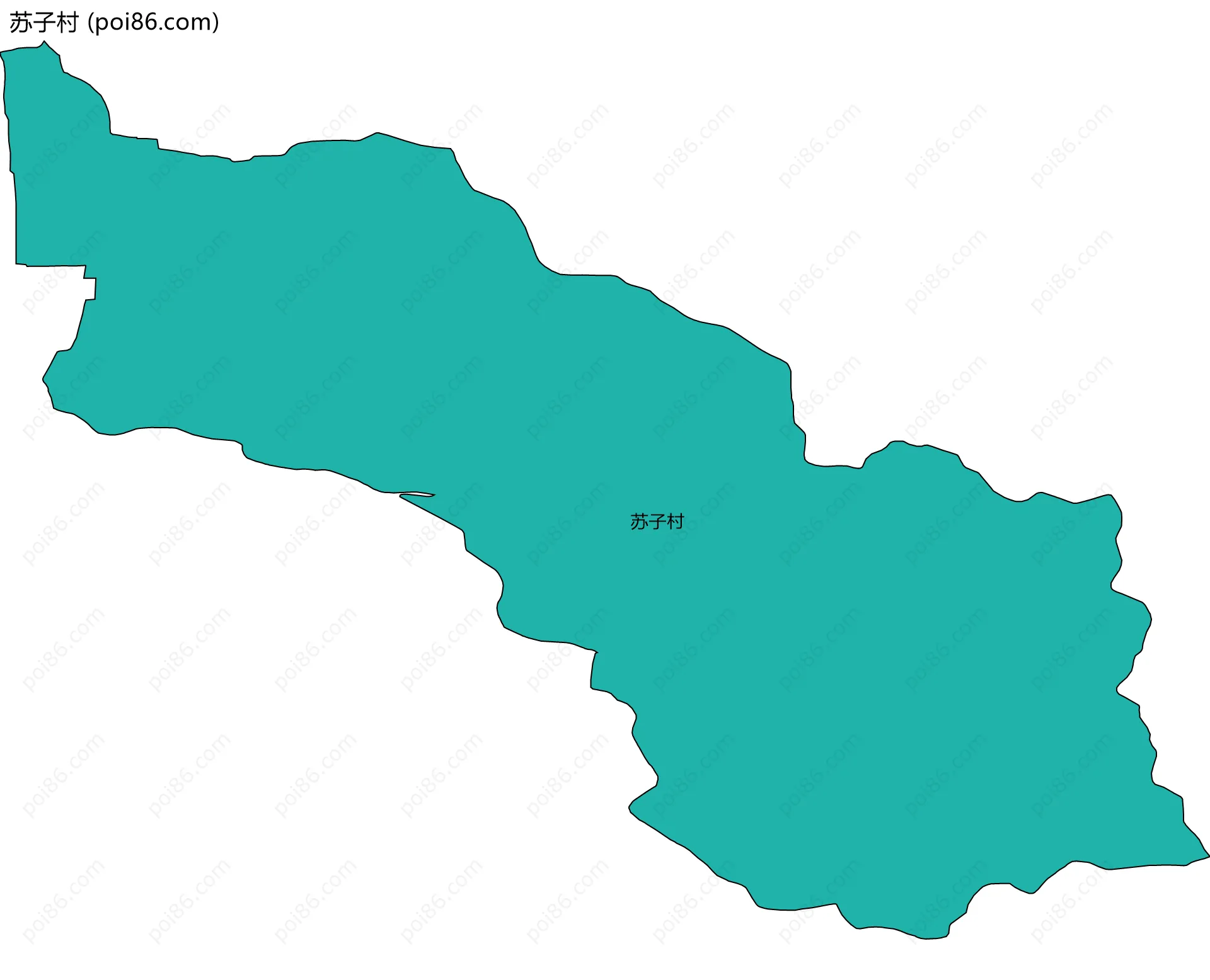 苏子村边界地图