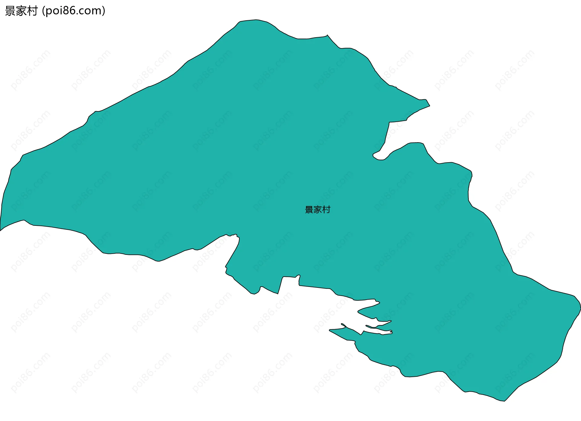 景家村边界地图