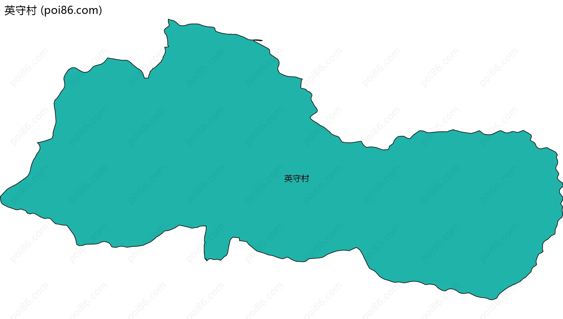 英守村边界地图