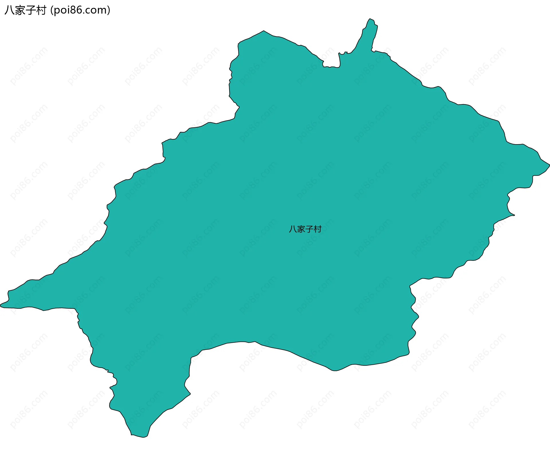 八家子村边界地图