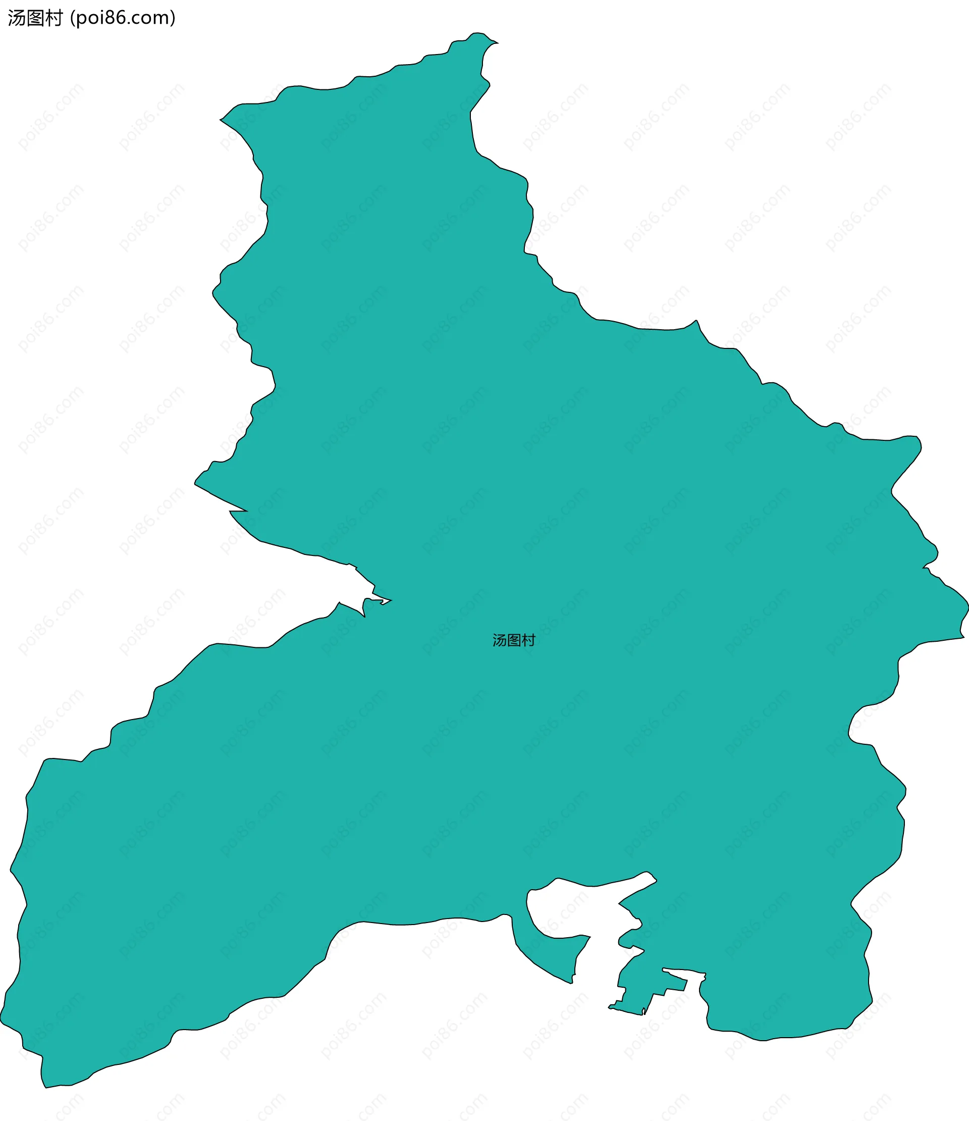 汤图村边界地图
