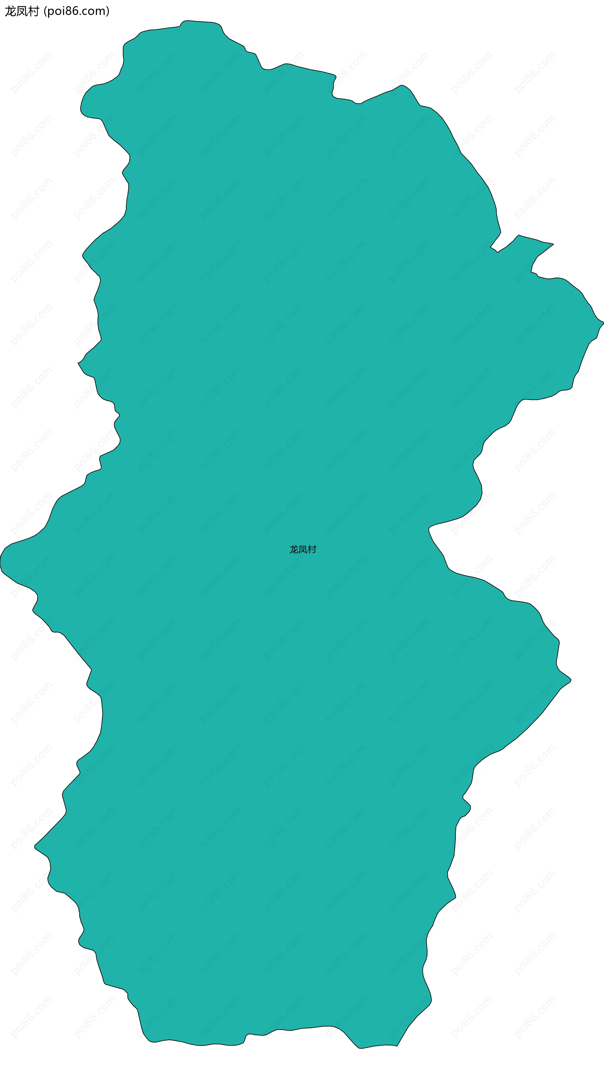 龙凤村边界地图