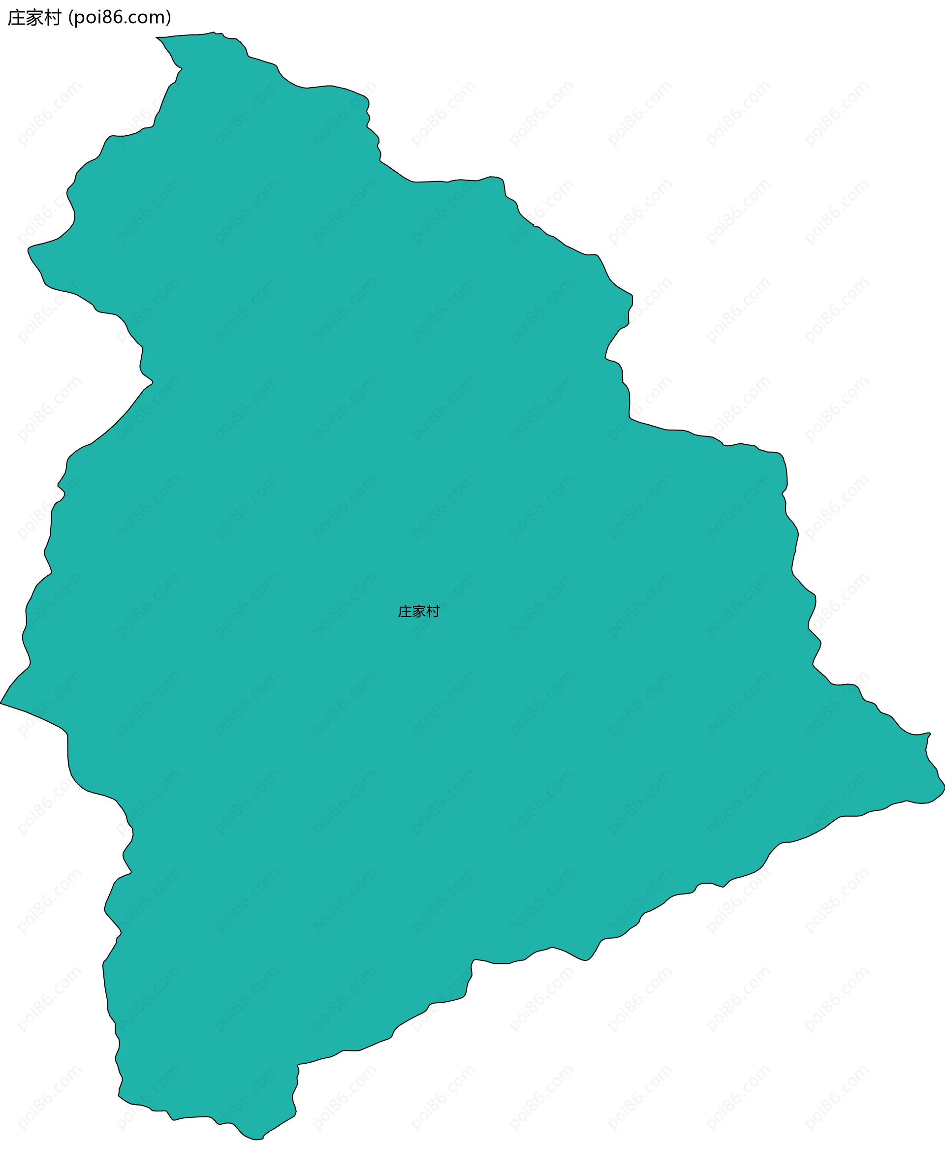 庄家村边界地图