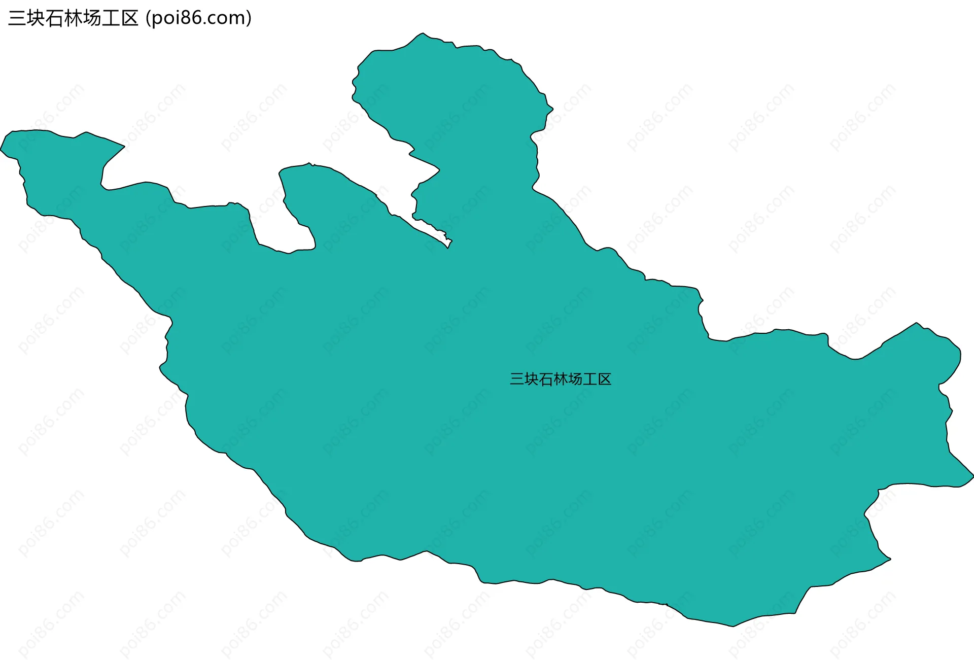 三块石林场工区边界地图