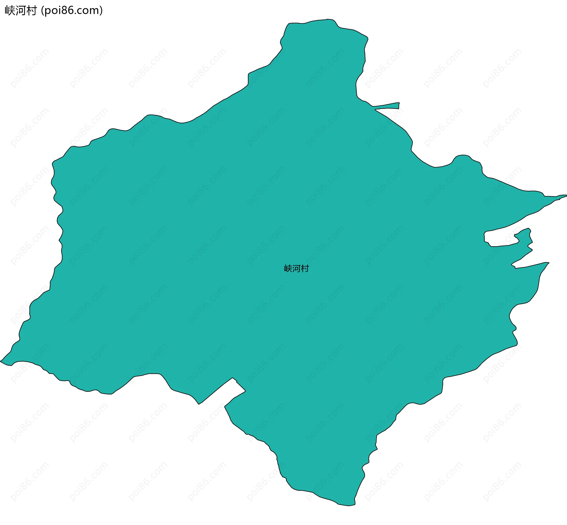 峡河村边界地图