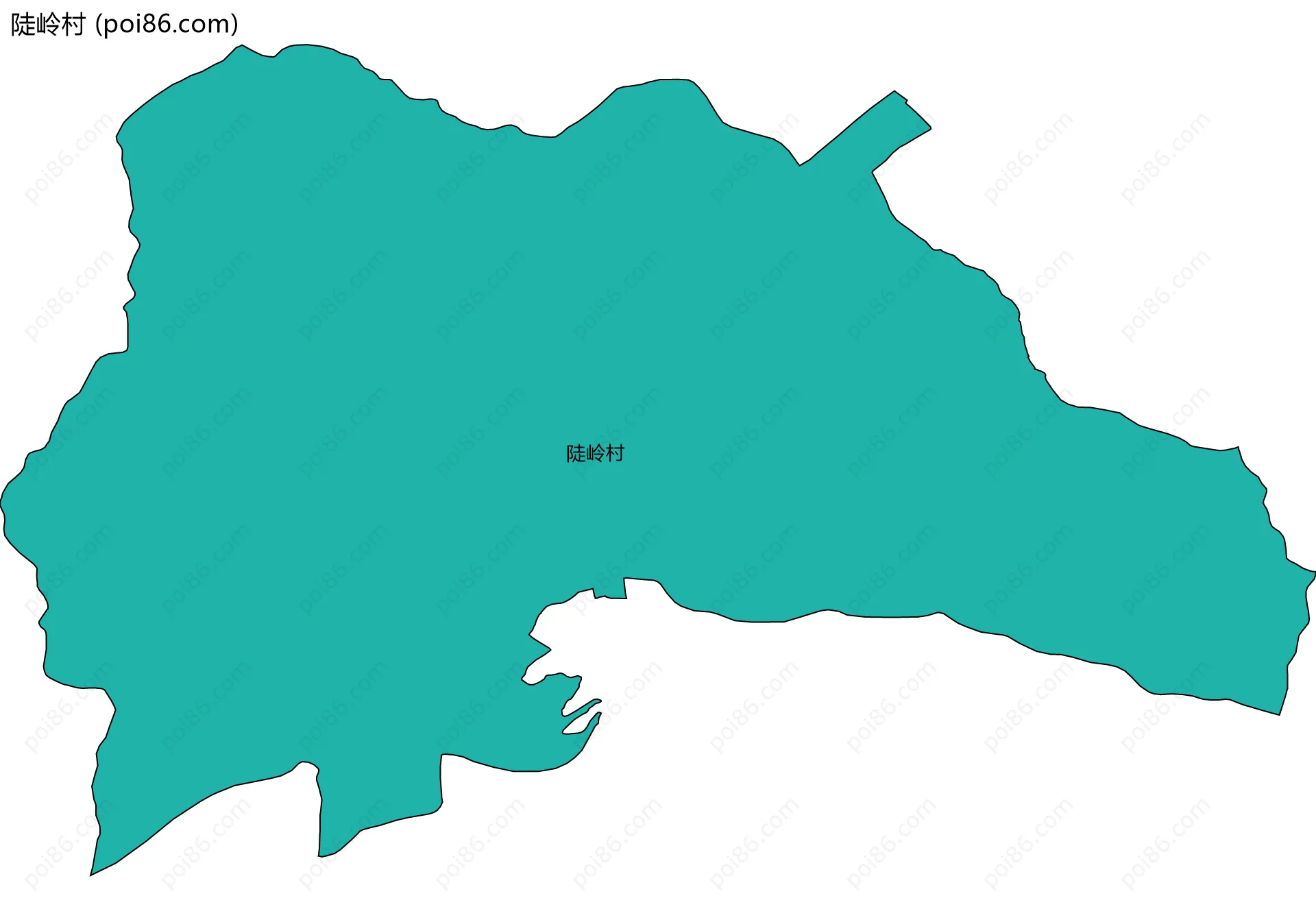 陡岭村边界地图