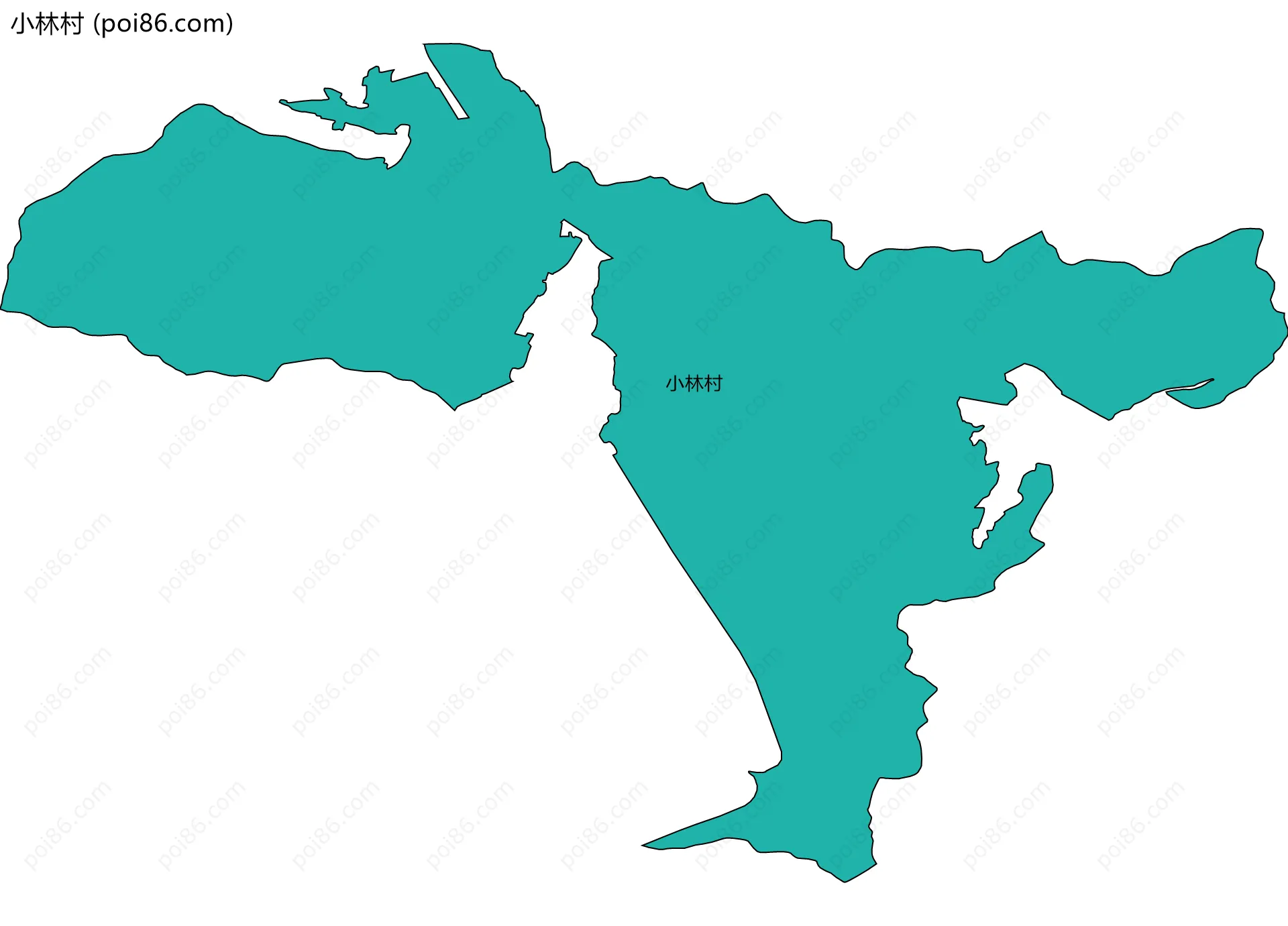 小林村边界地图