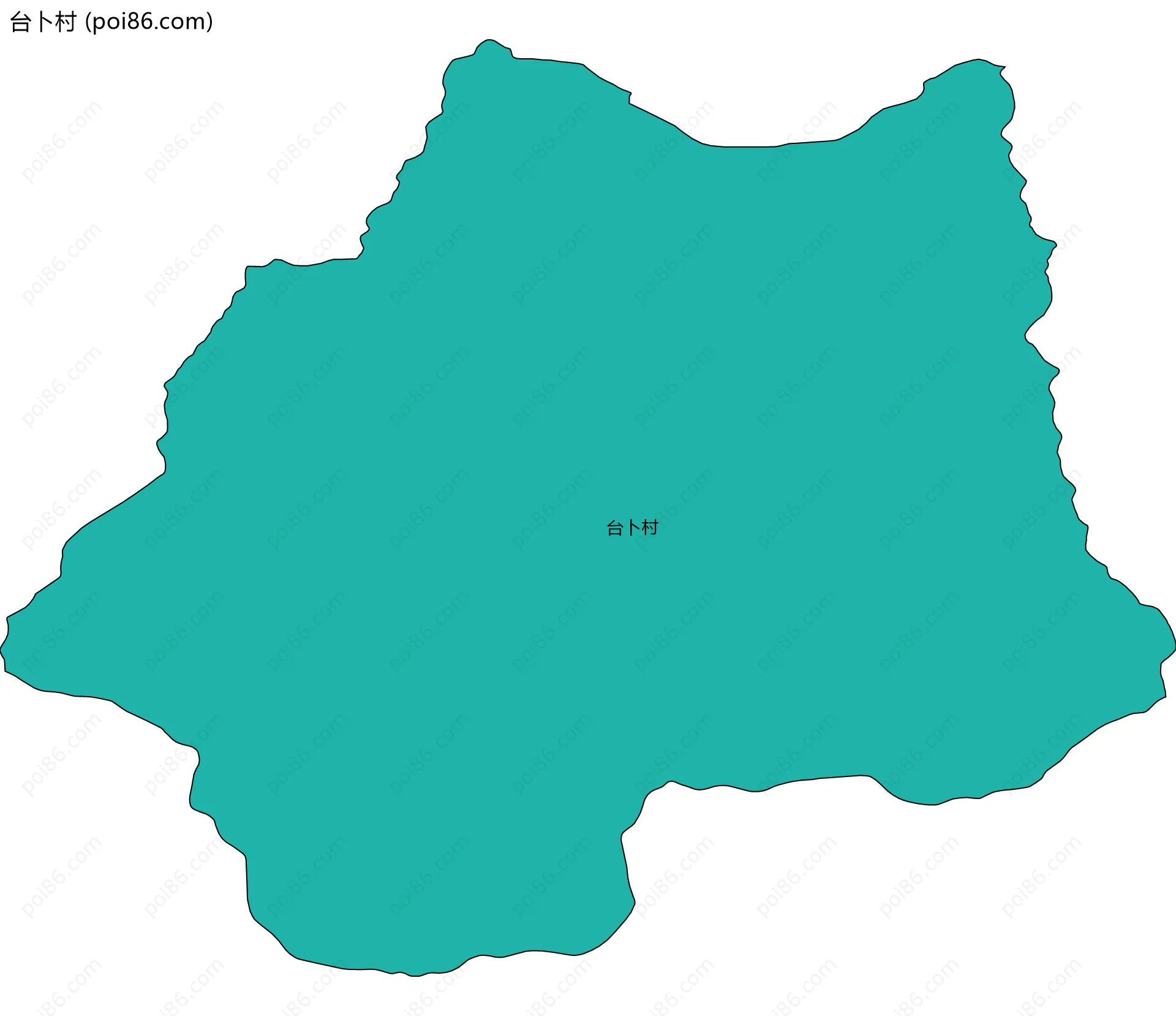 台卜村边界地图