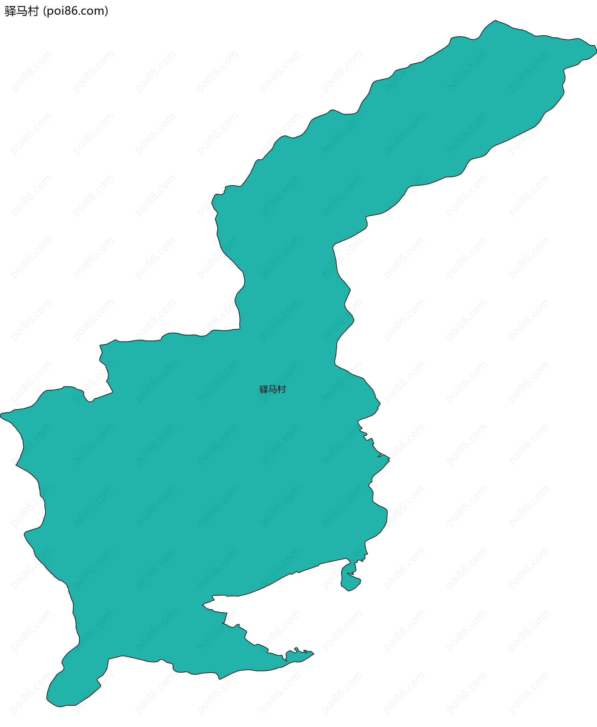 驿马村边界地图