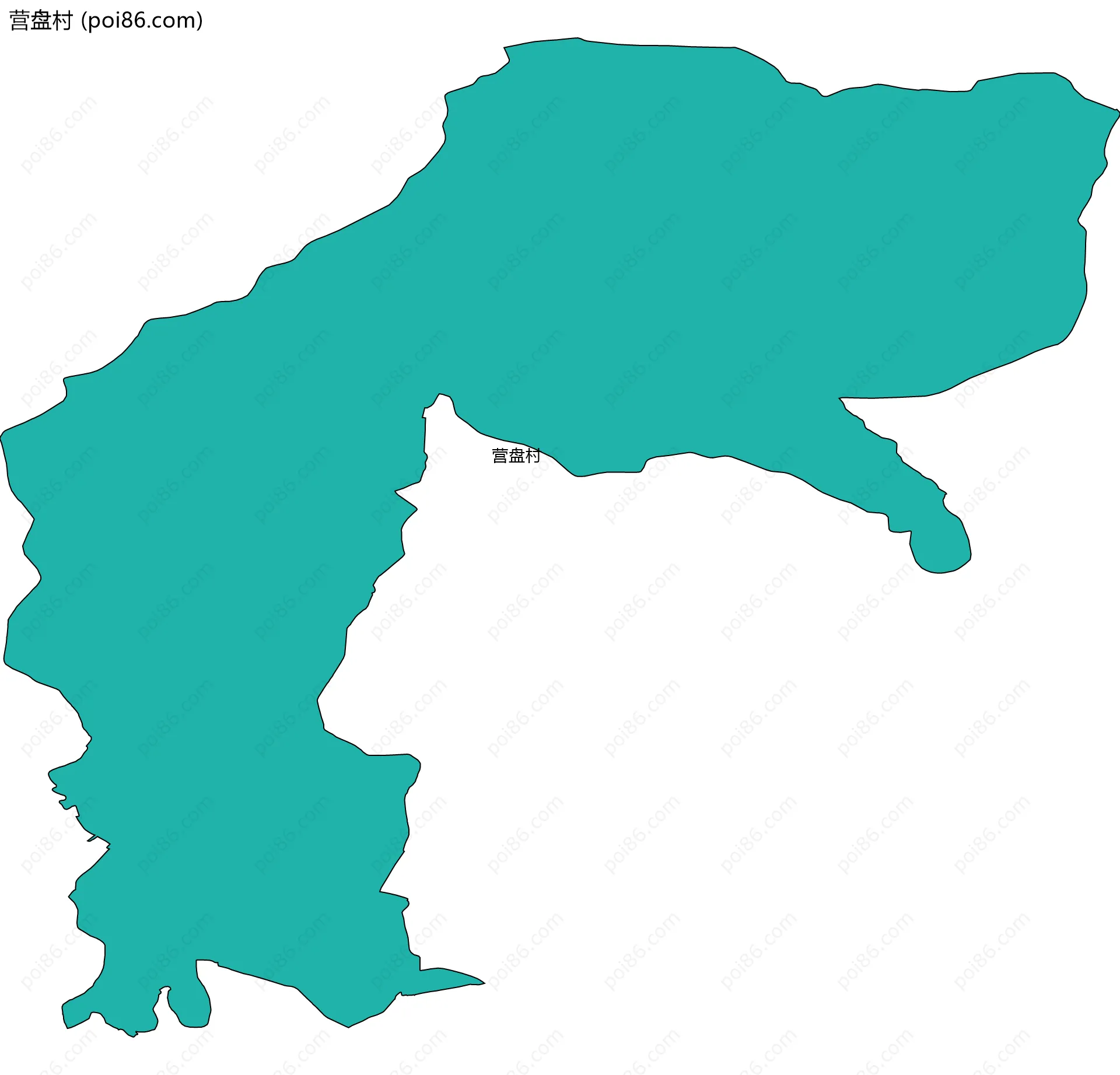 营盘村边界地图