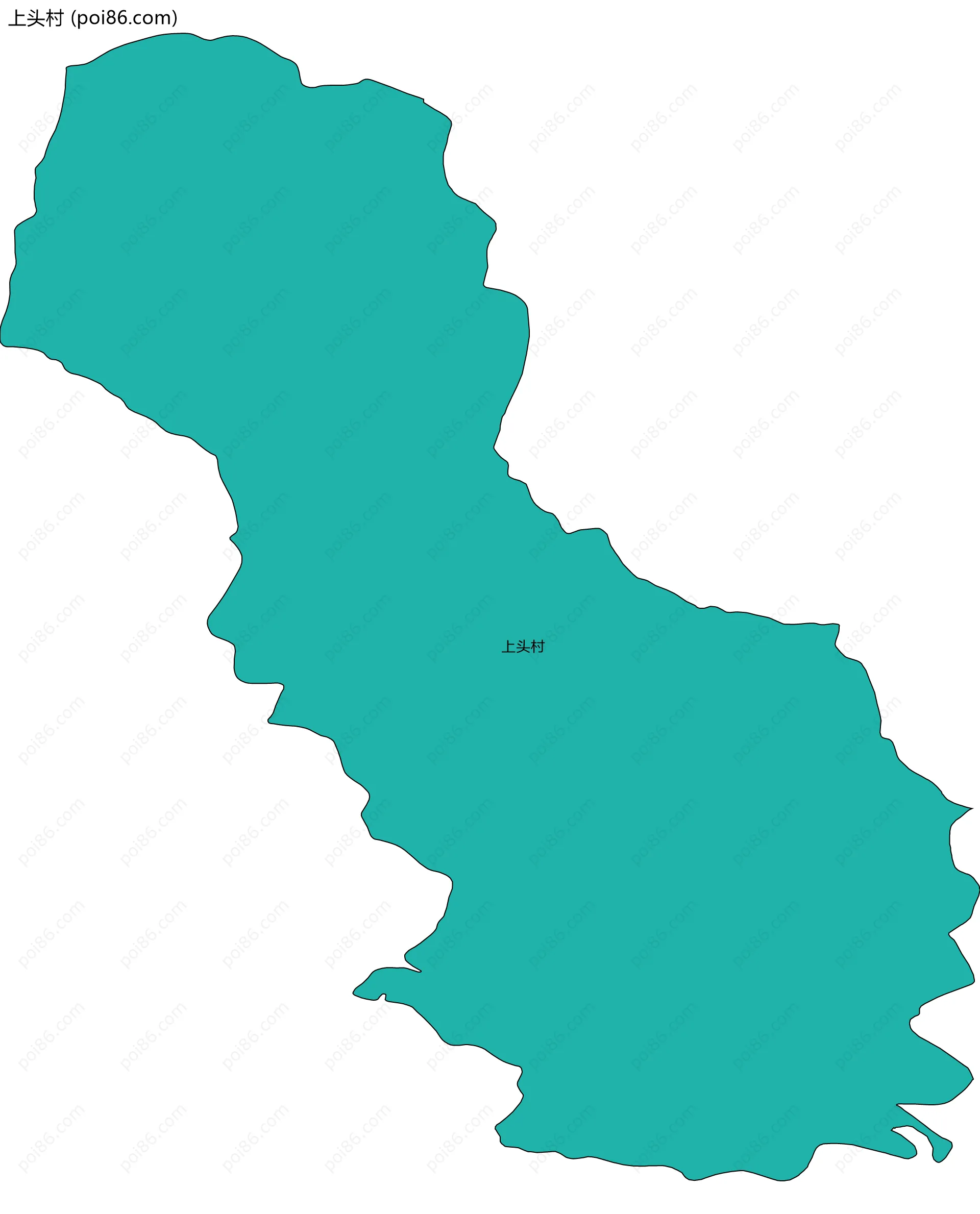 上头村边界地图