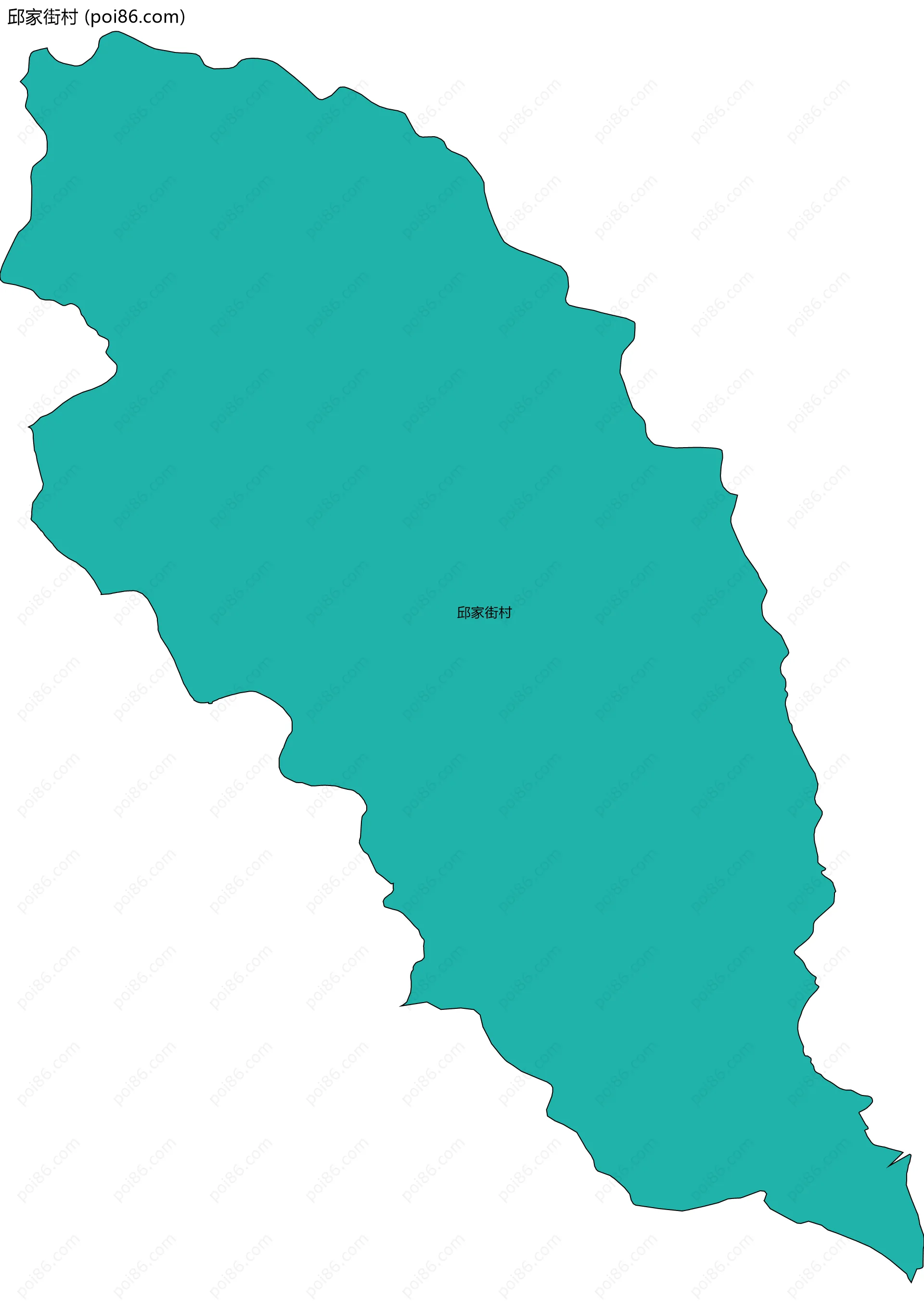 邱家街村边界地图