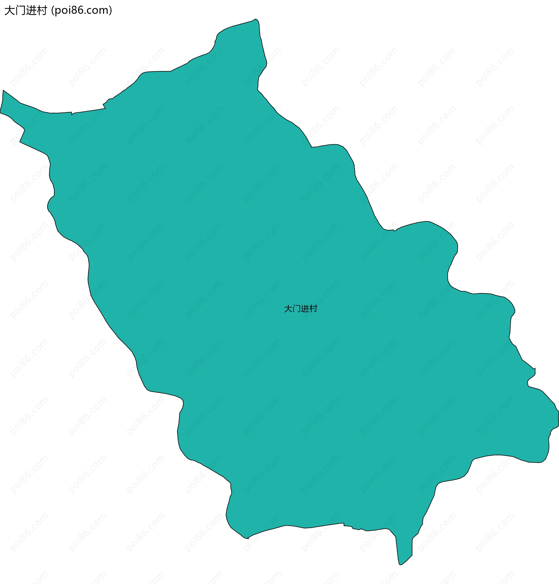 大门进村边界地图