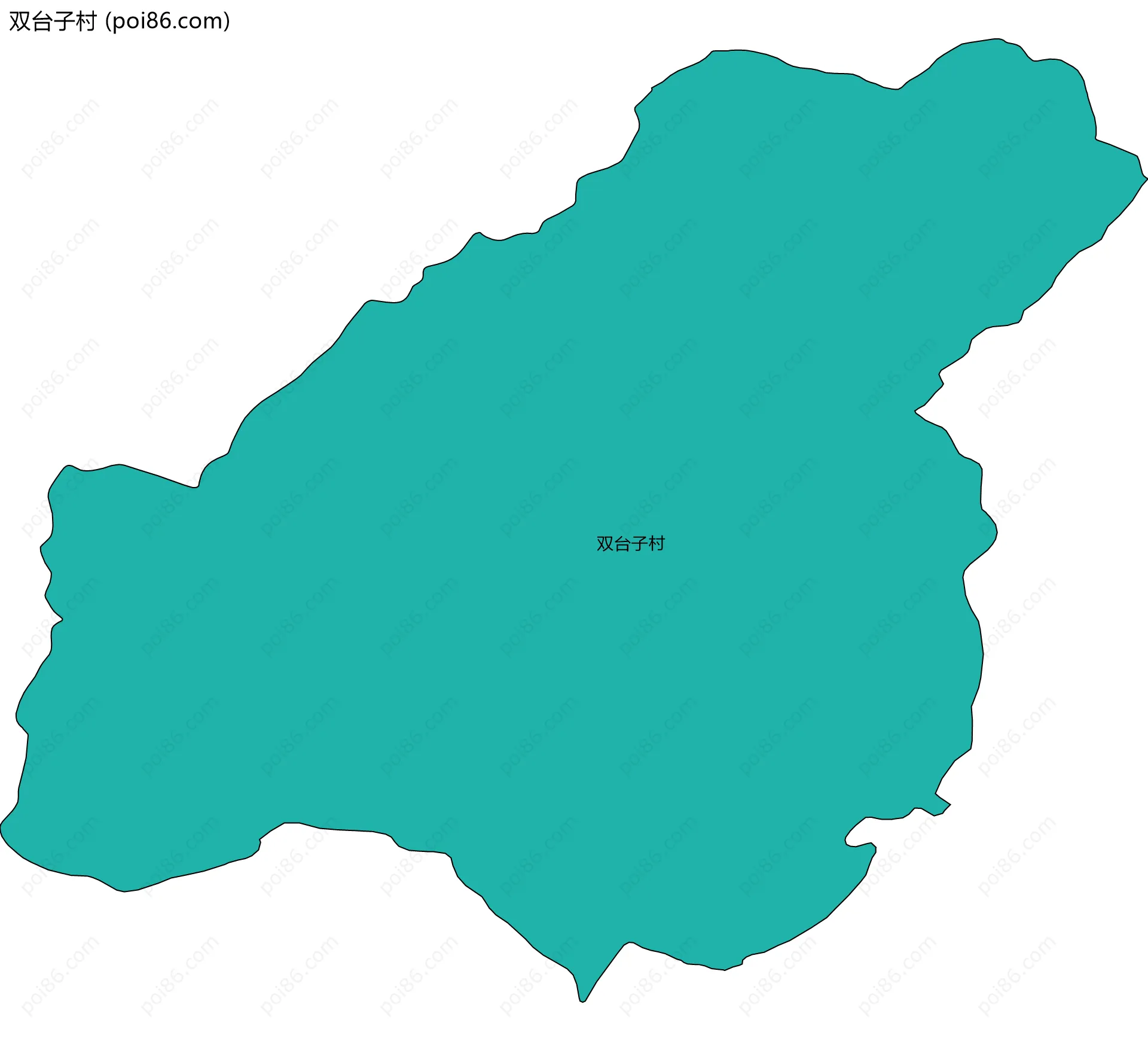 双台子村边界地图
