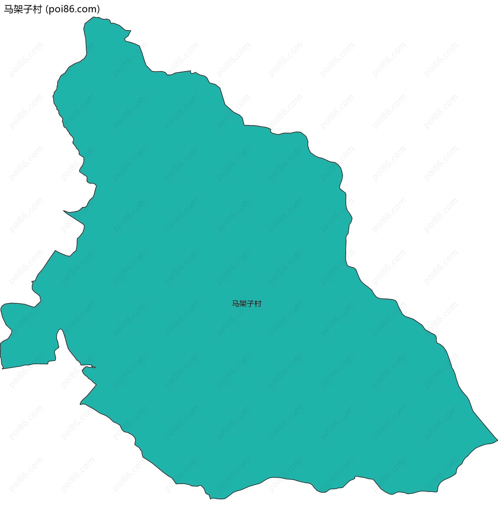 马架子村边界地图