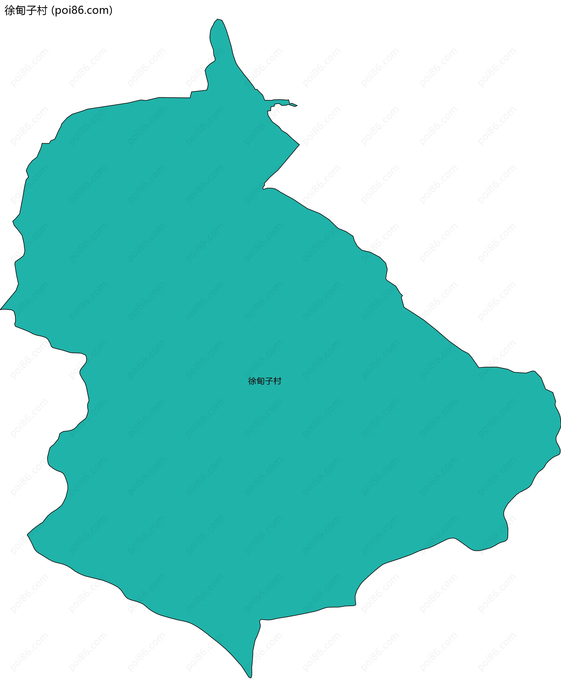 徐甸子村边界地图