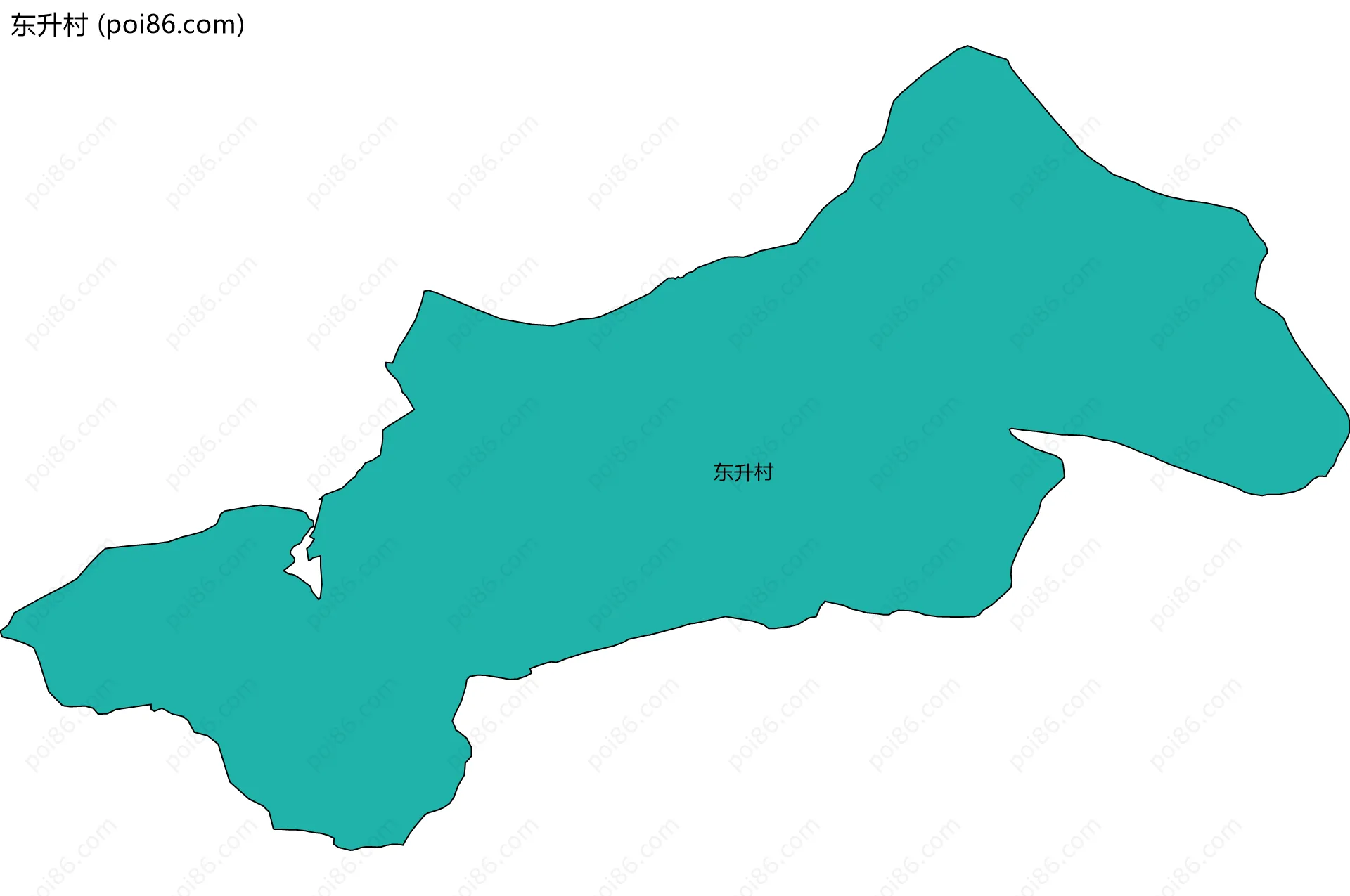 东升村边界地图