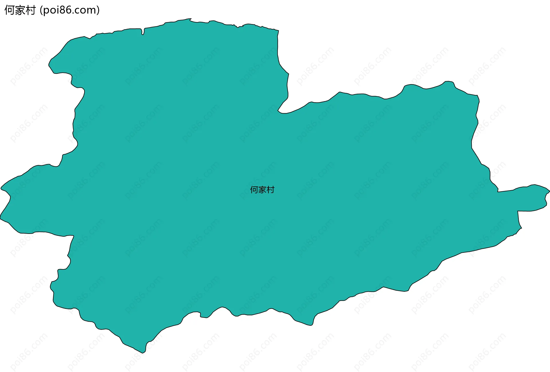 何家村边界地图