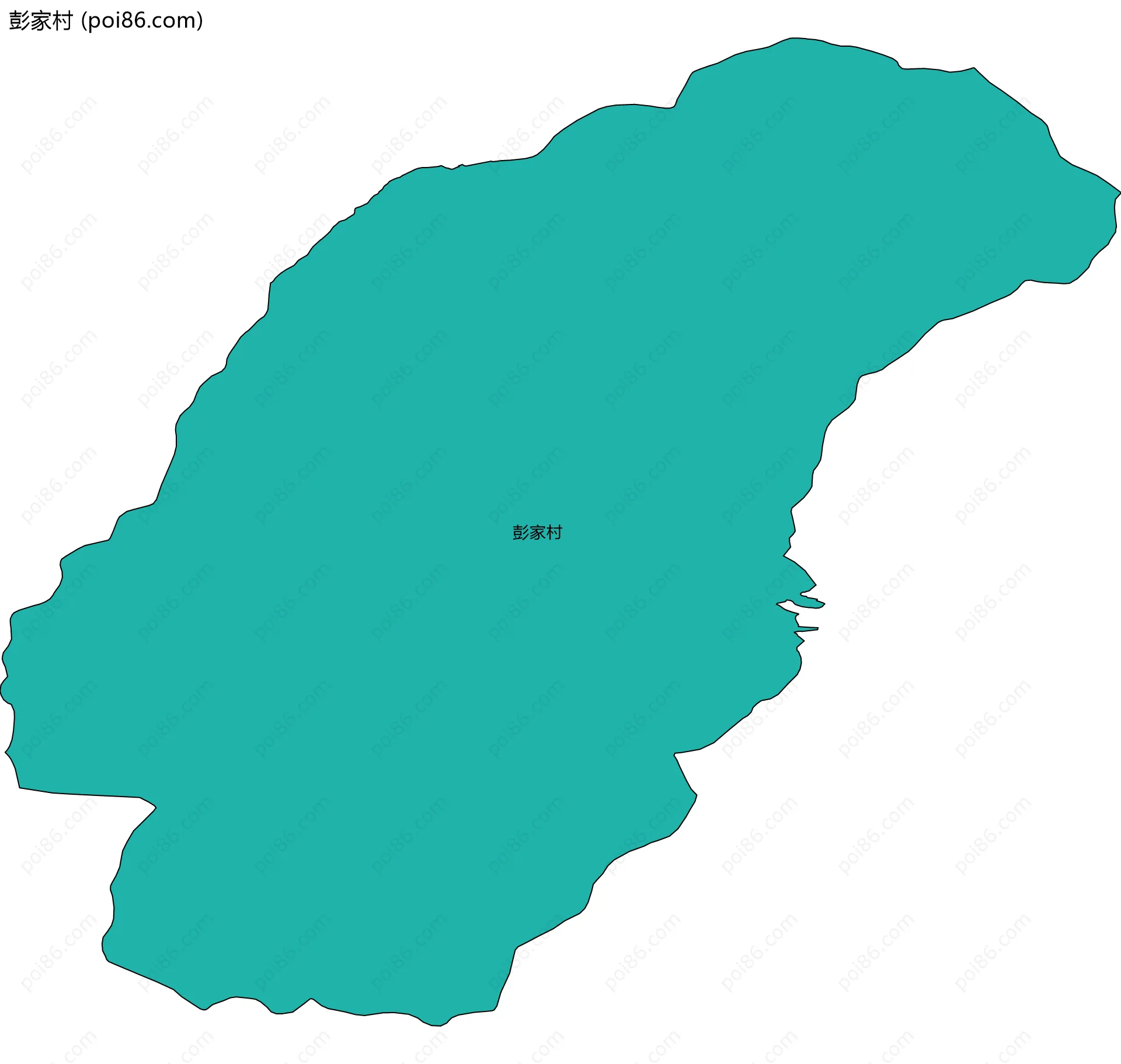 彭家村边界地图