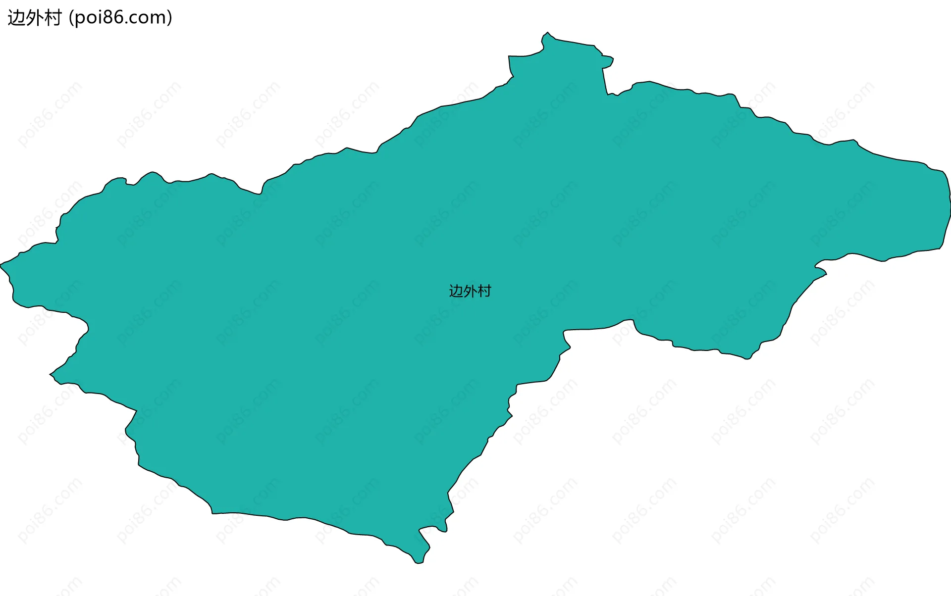 边外村边界地图