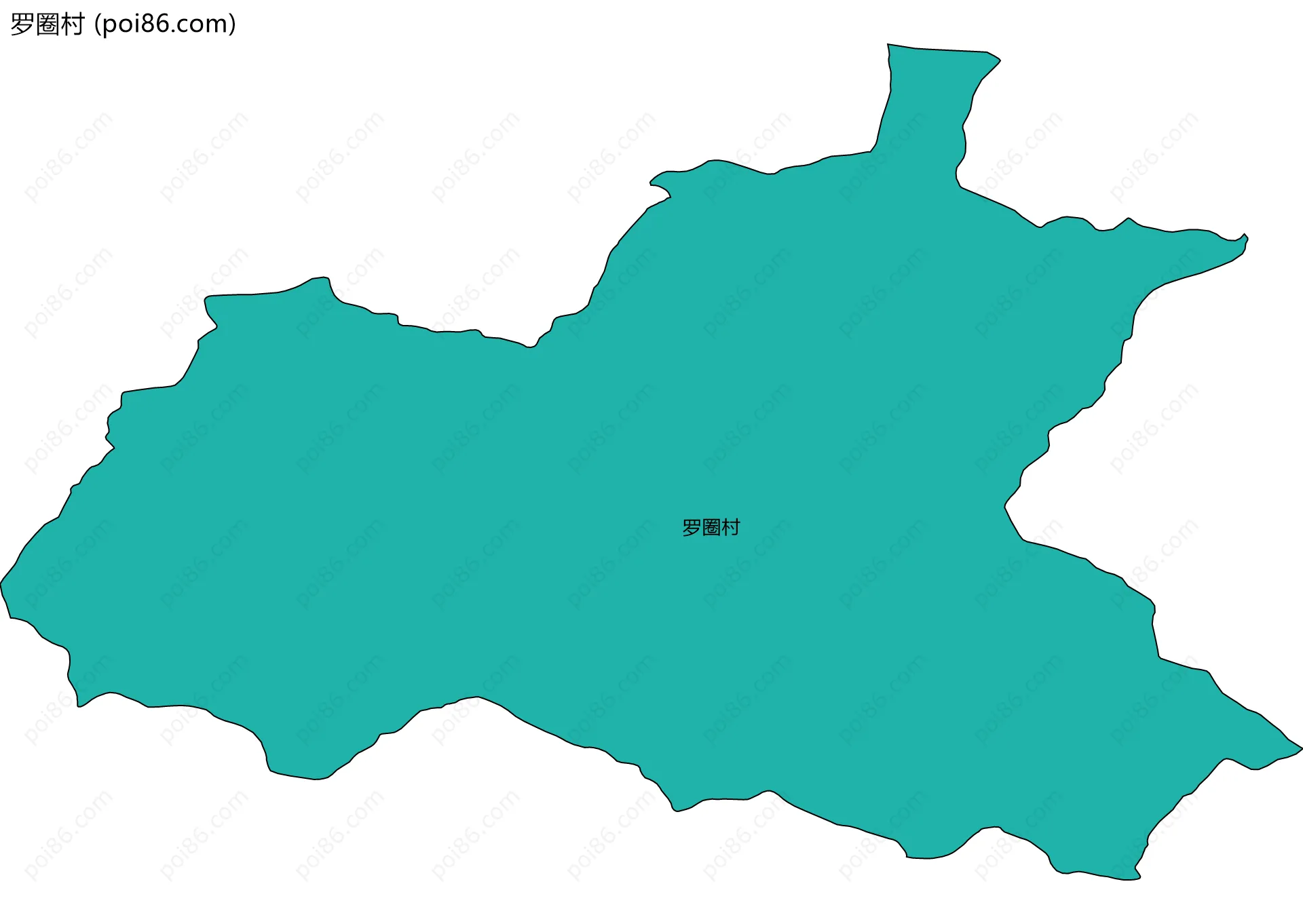 罗圈村边界地图